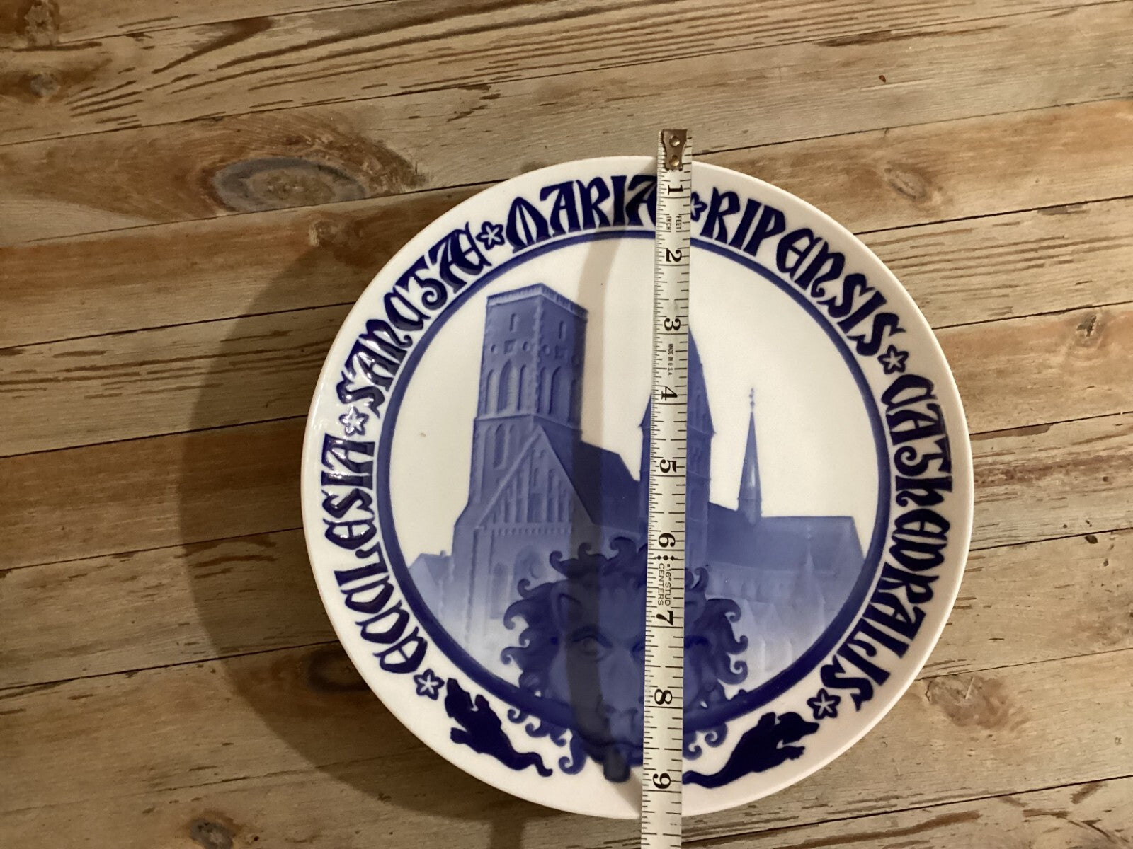Bing And Grondahl White Blue Commemorative Plate From 1908 BG Cm28