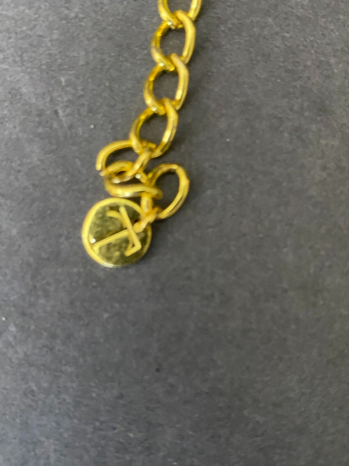 Talbot Womens Golden Chunky Braided Chocker Necklace Size 7.5 Inches