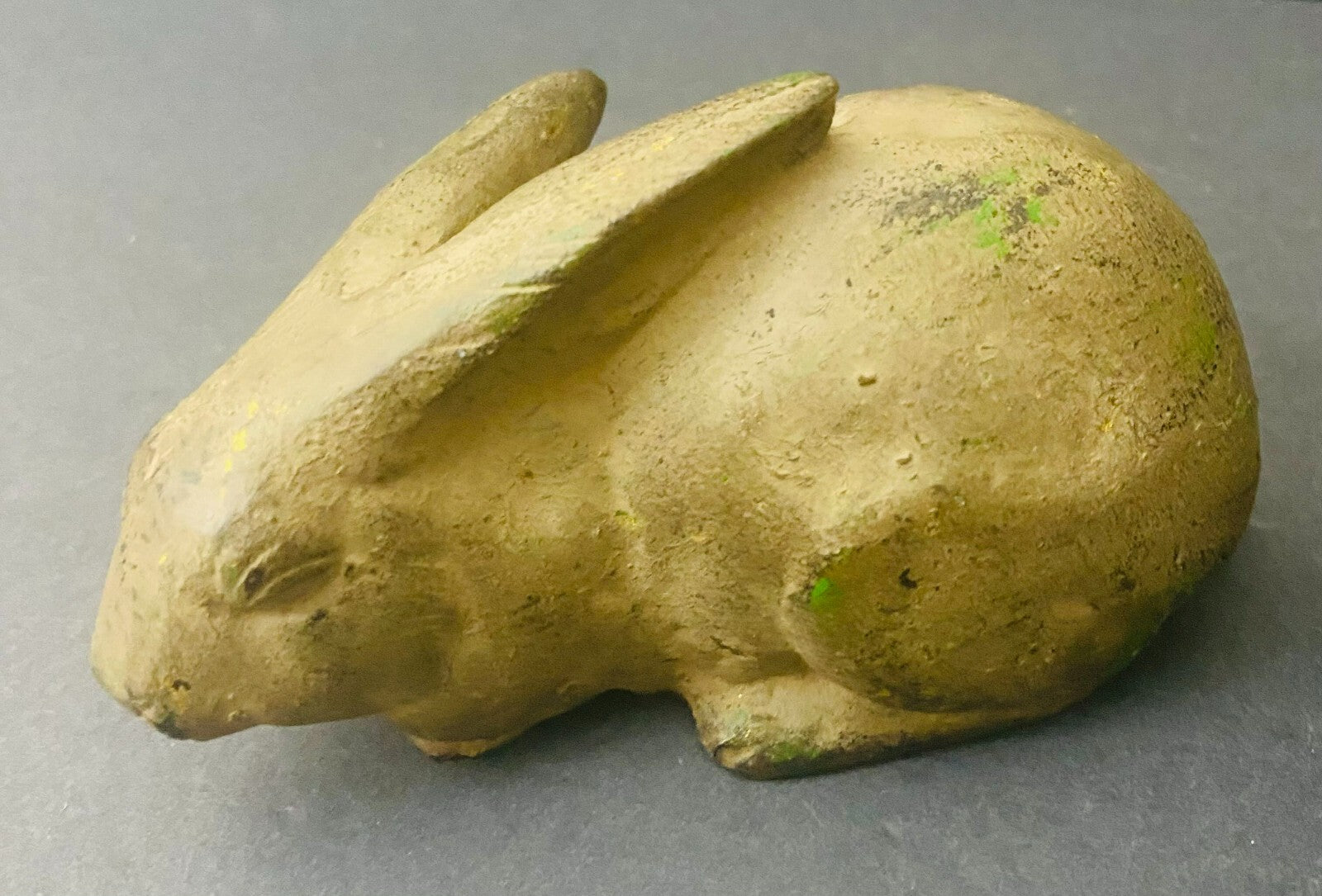 Set of 2 OMC Japan Golden Bronzé Small Decorative Display Rabbits Figurine