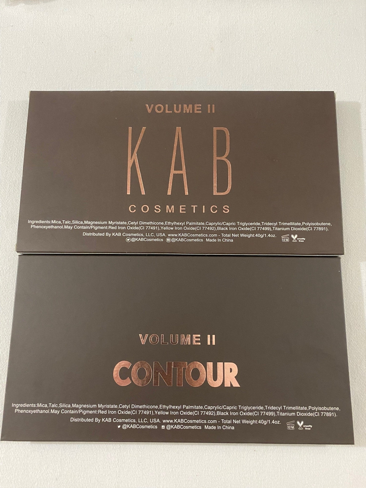 Kab Volume 2 Contour palette new Boxed