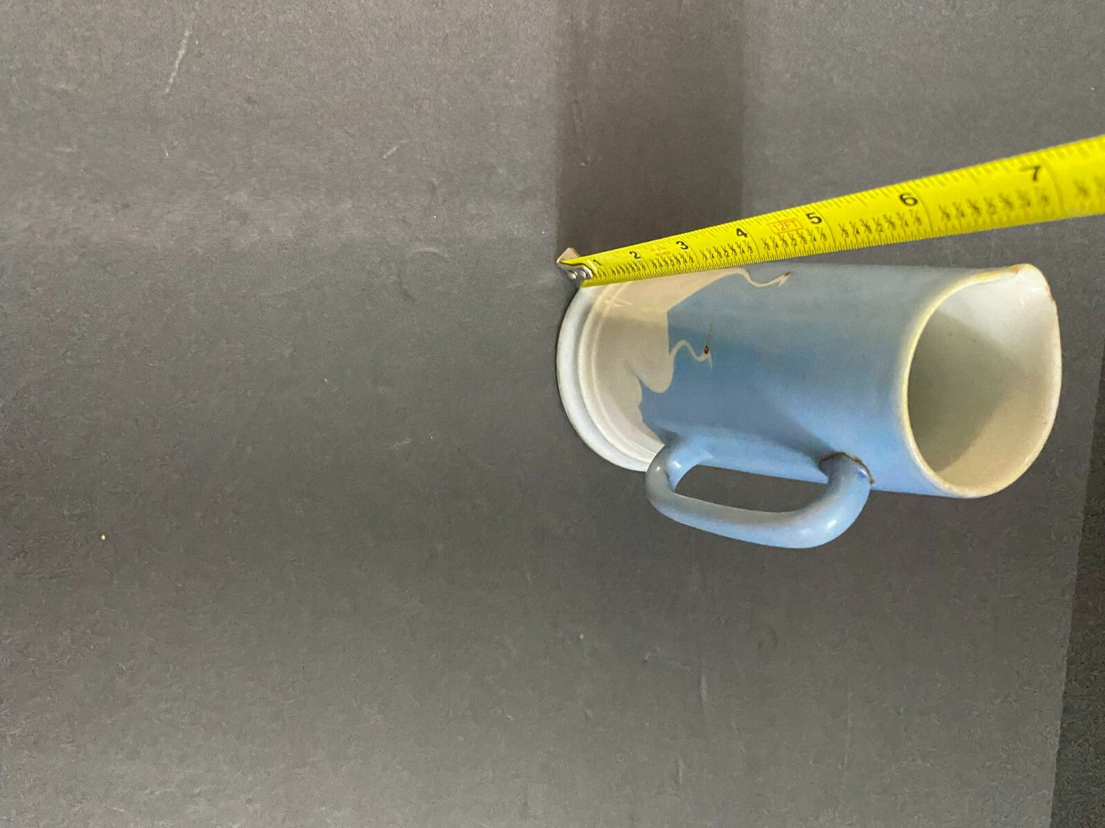 Nippon 7 Inches Ceramic Hand Painted Blue White Milk Jug/Pitcher With Handle