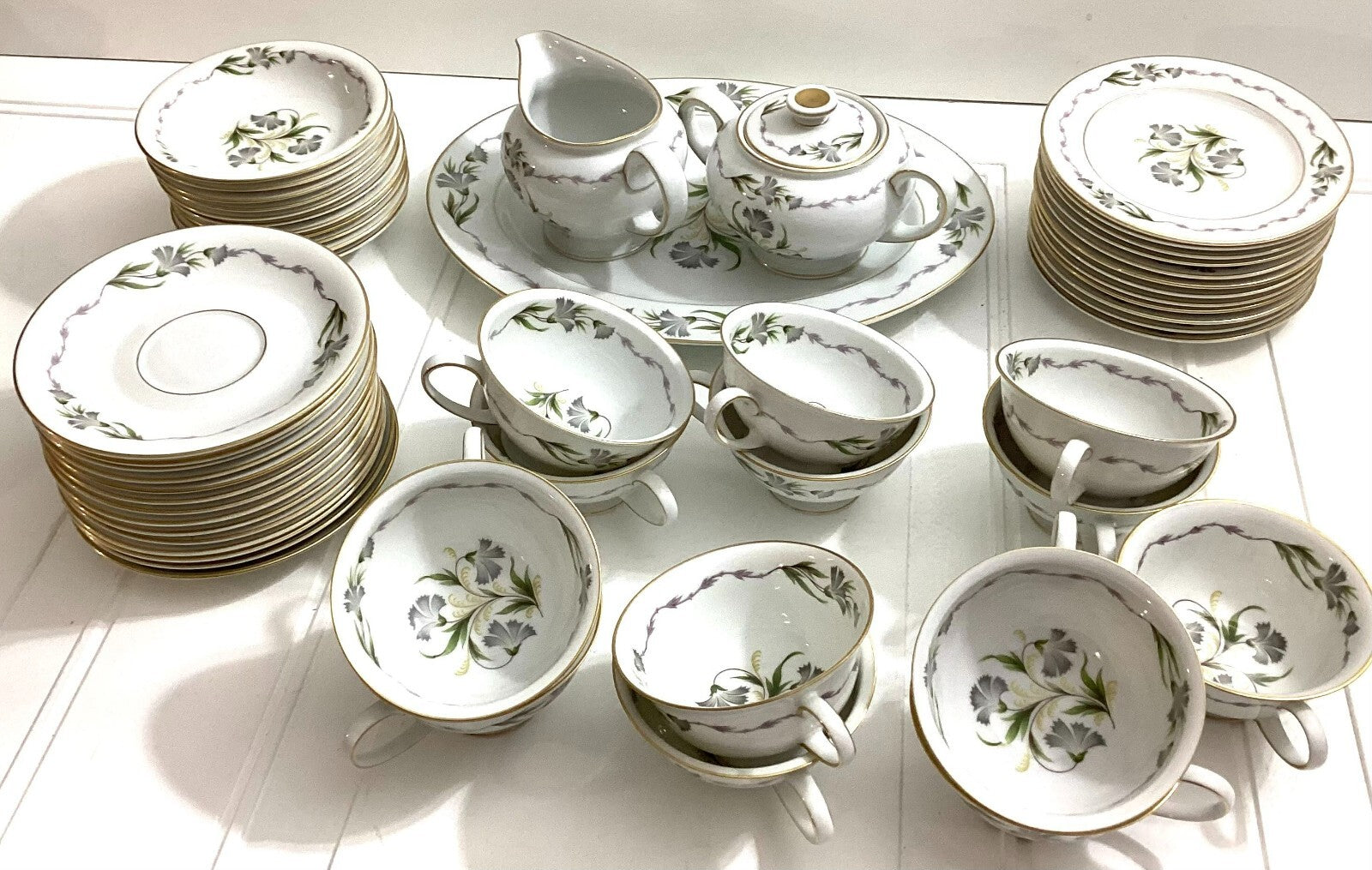 Vintage 93 Pcs Rosenthal Fantasia Fine China Dinner Set