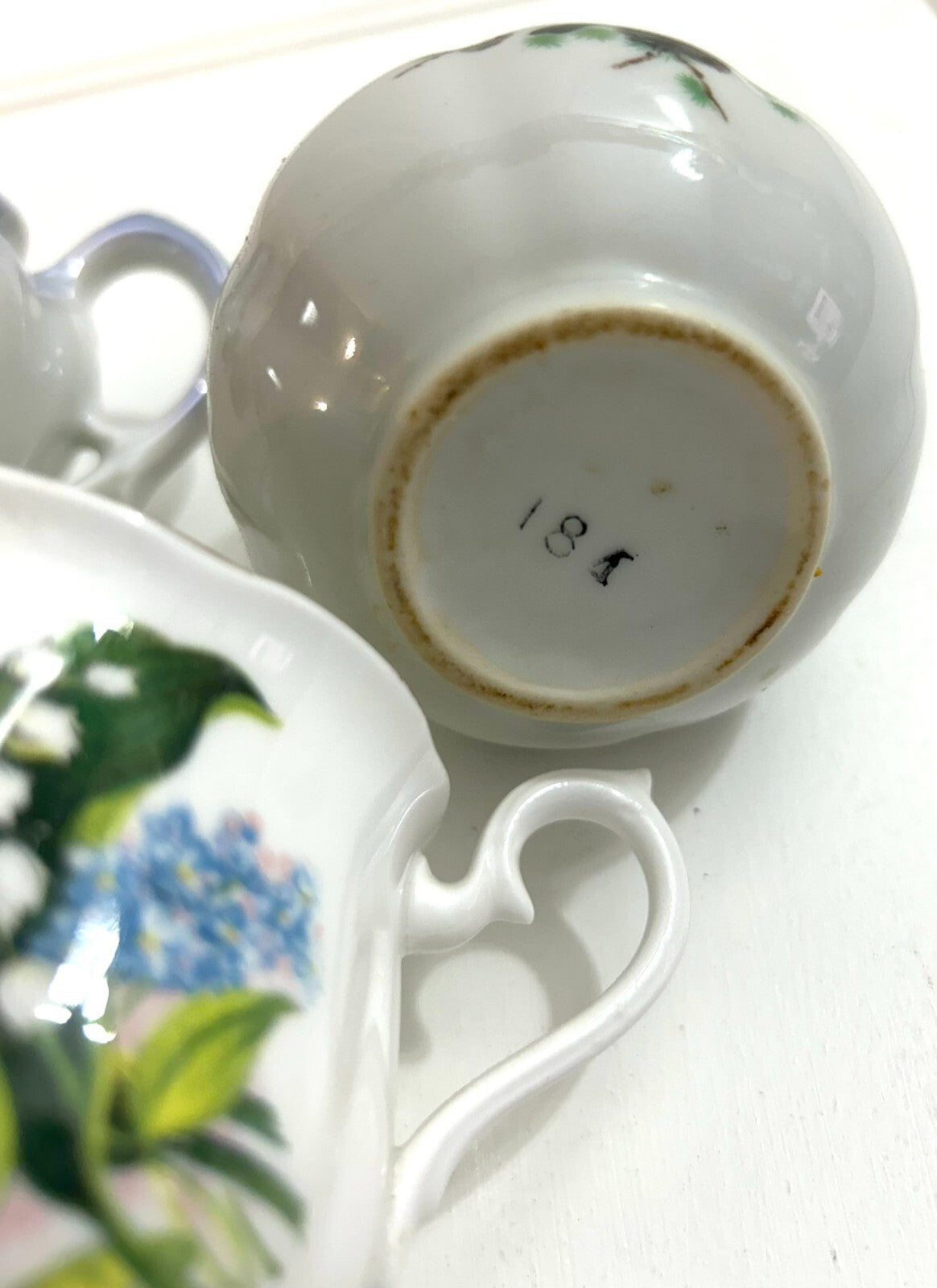 Set Of 3 Mismatch Antiques Pieces 2 Sm Creamers 1 Cup