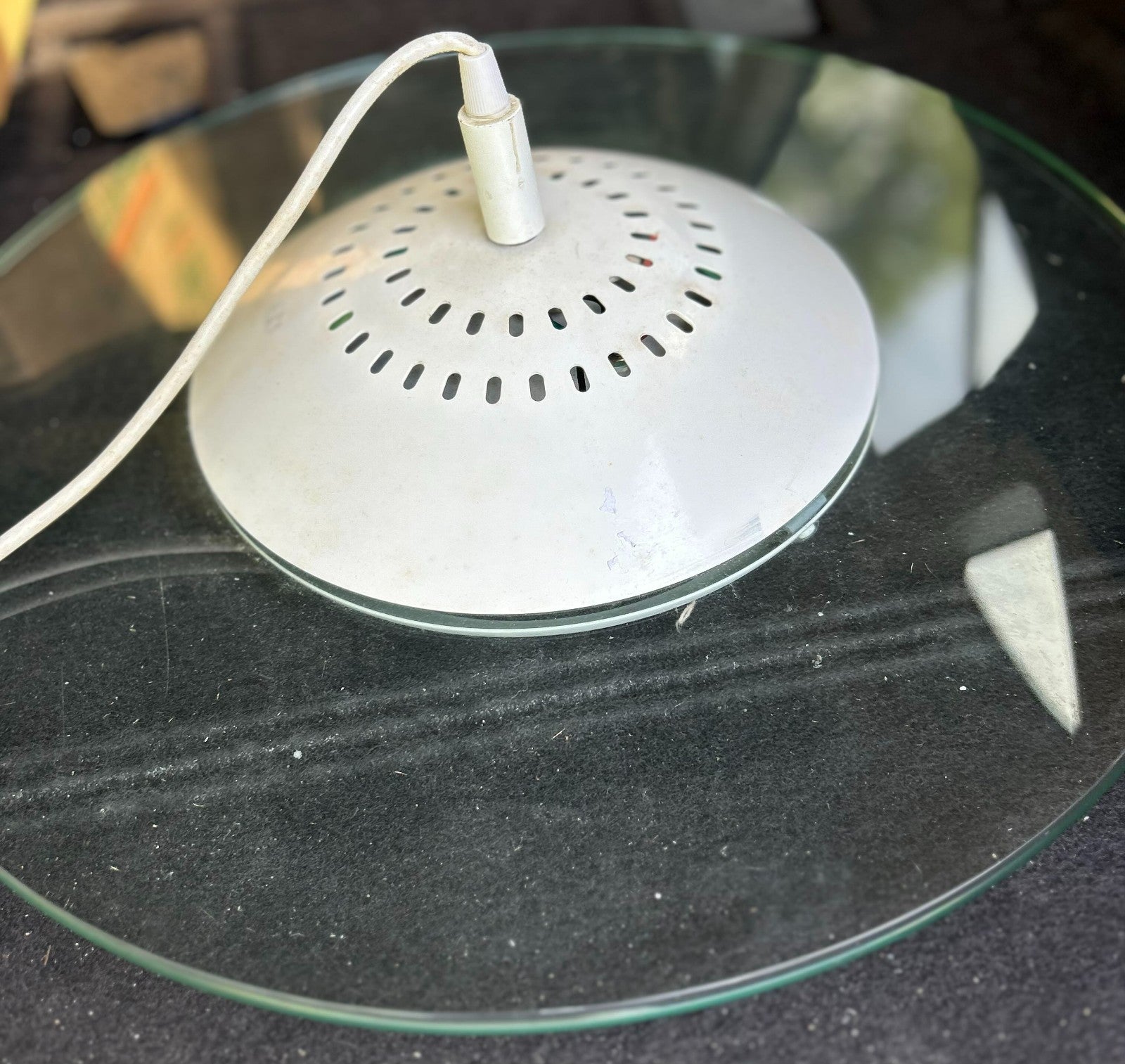Vintage Clear Glass Round 150 Watts Max Chandelier