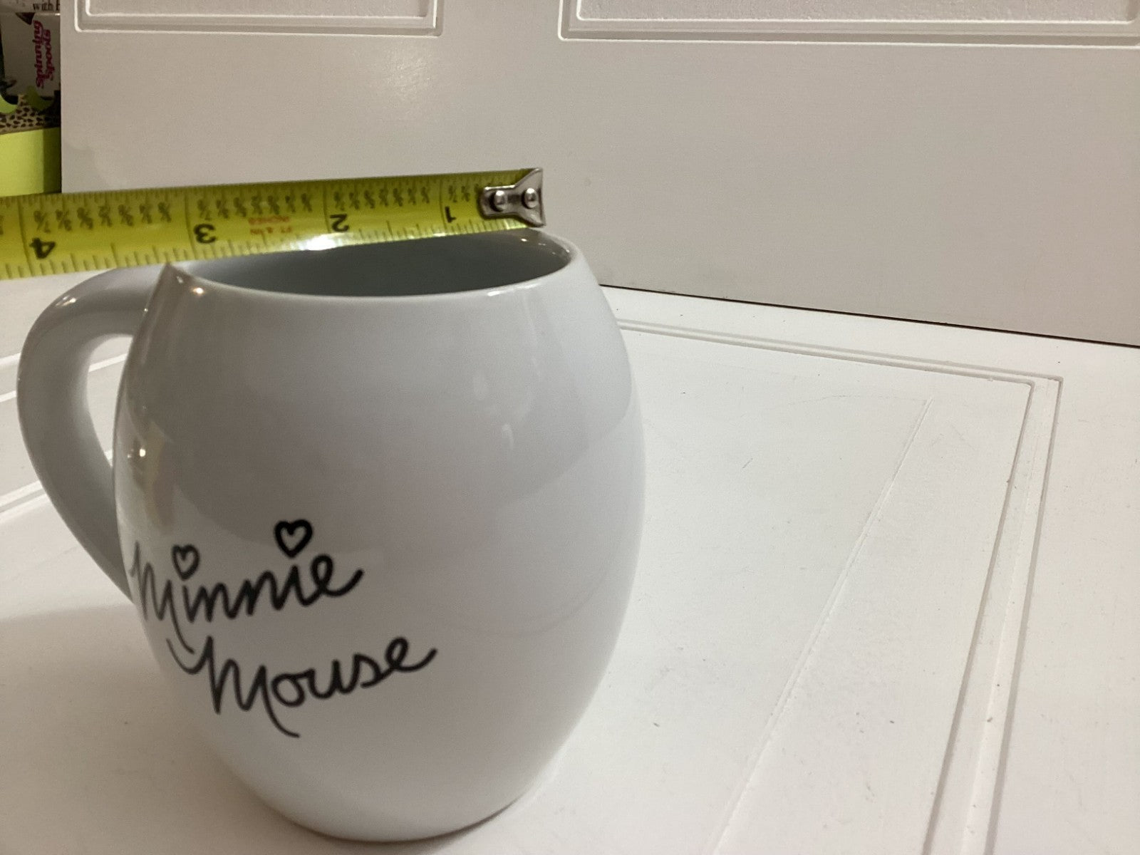 Vintage White Disney Minnie Mouse Collectible Mug