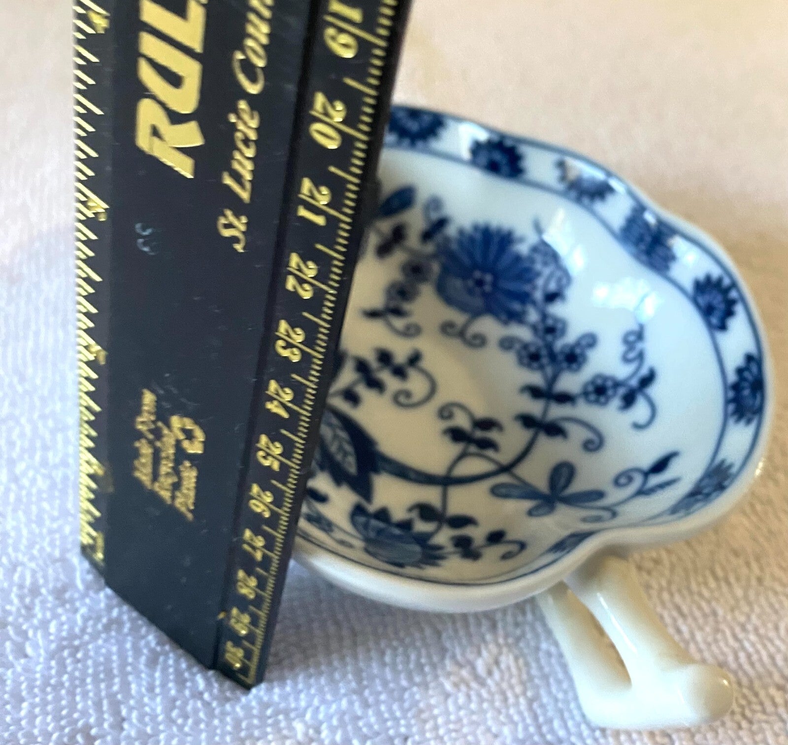 Blue And White Danube Floral Pattern Small Dish Bowl