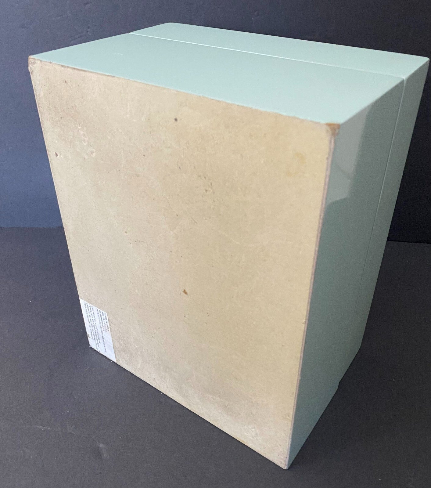 White Blue Rectangular Shape Post Card Theme Lacquer Decorative Box
