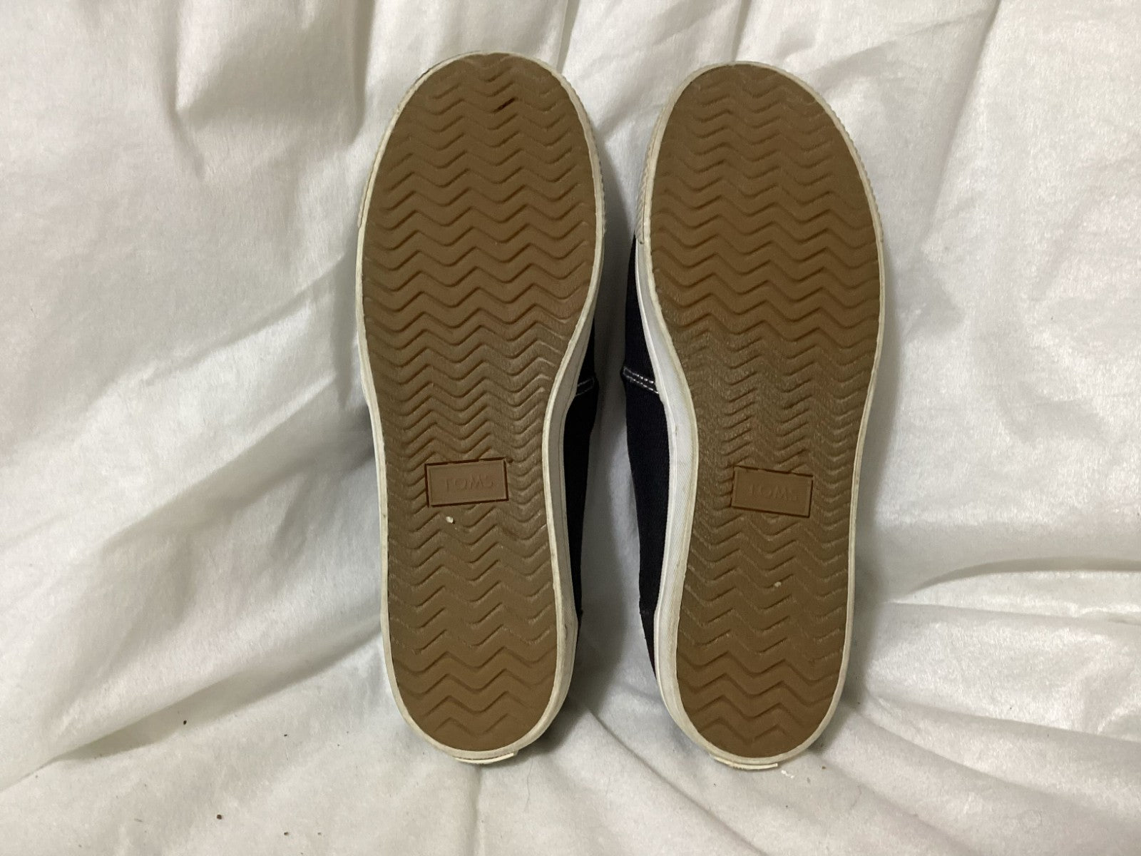 Toms Clemente Women's Black White Loafers Flat Shoes Size 8