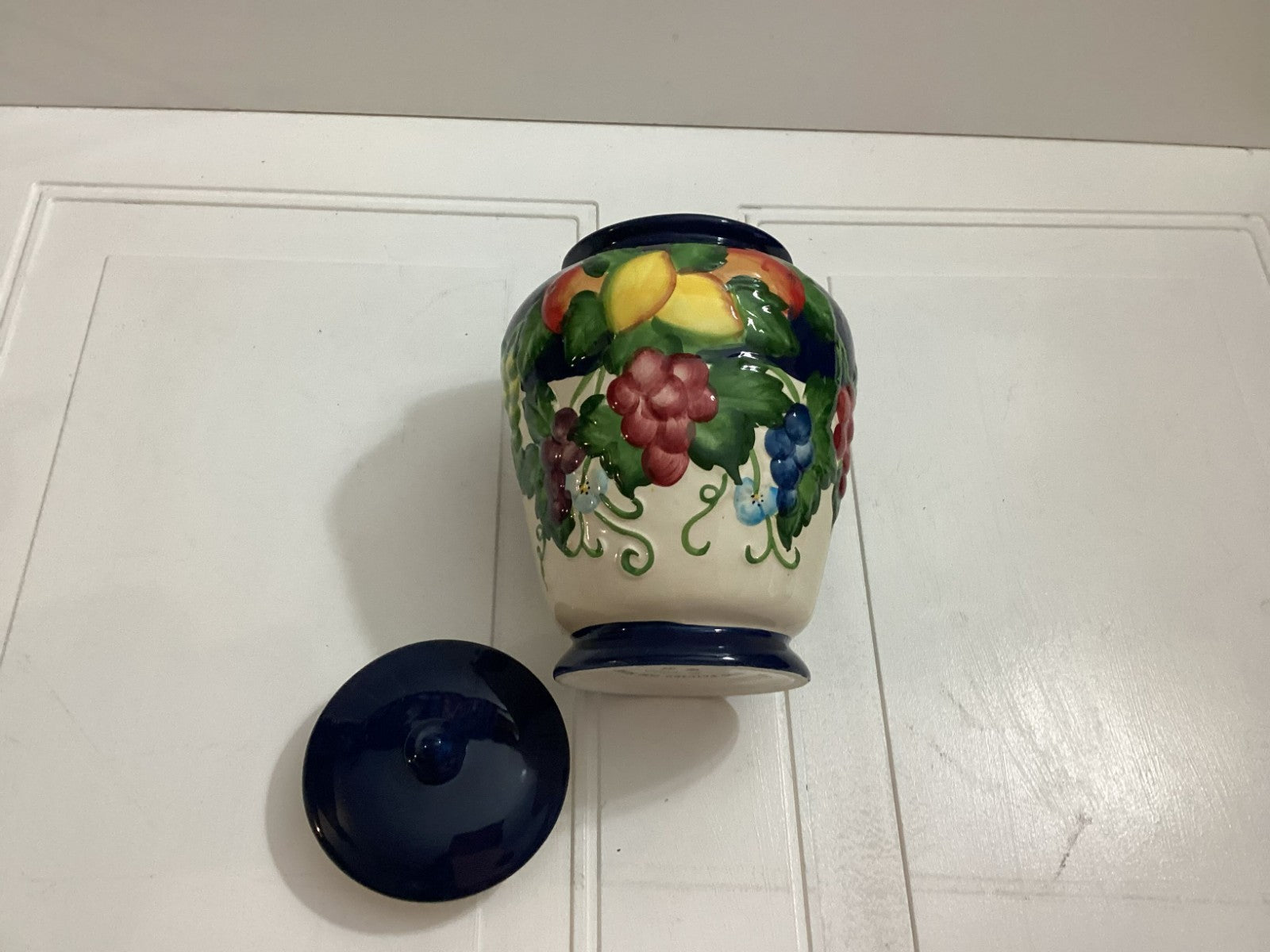 Nonni's Biscotti Multicolor Hand Painted Lidded Cookie Jar