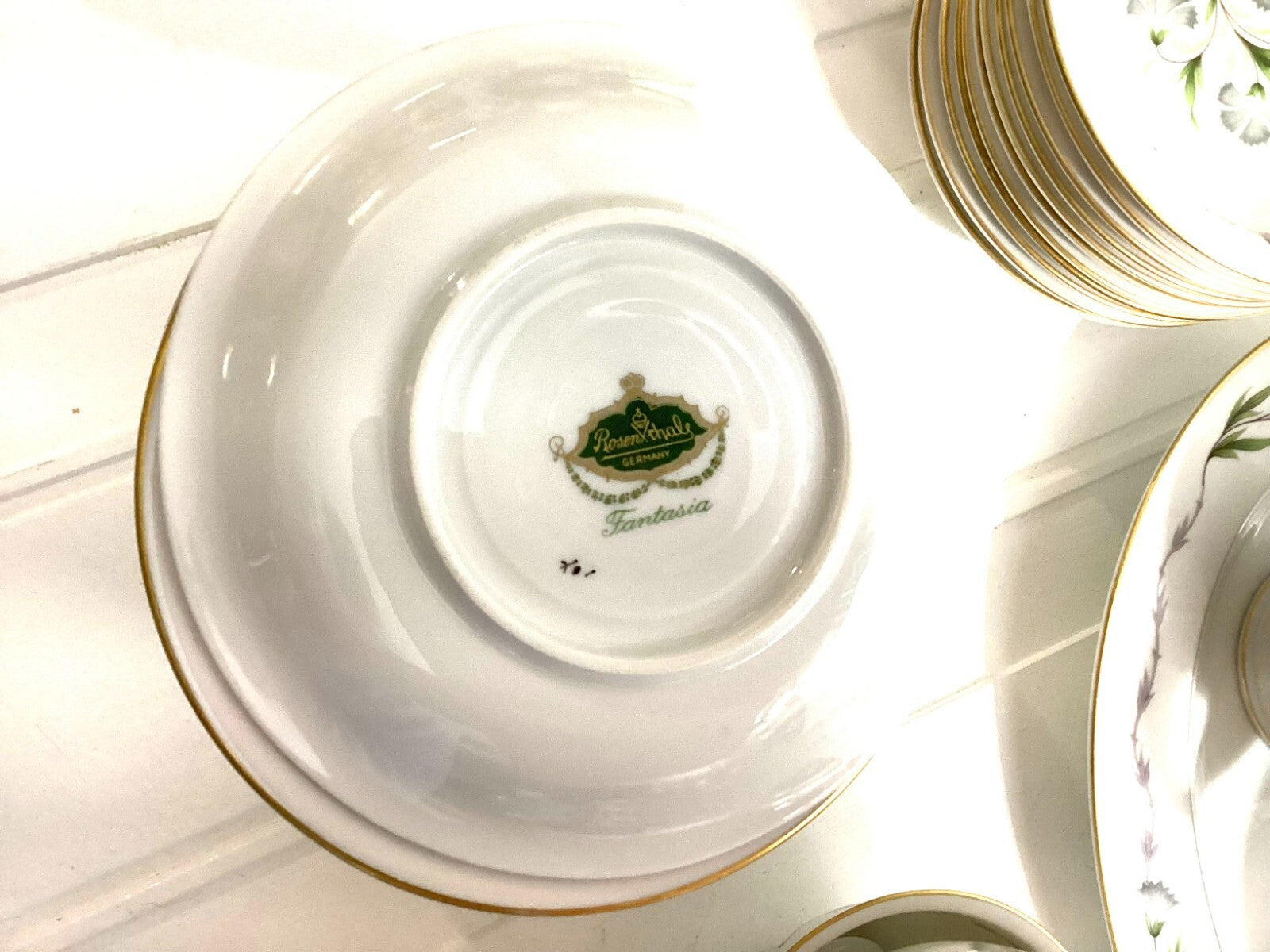 Vintage 93 Pcs Rosenthal Fantasia Fine China Dinner Set