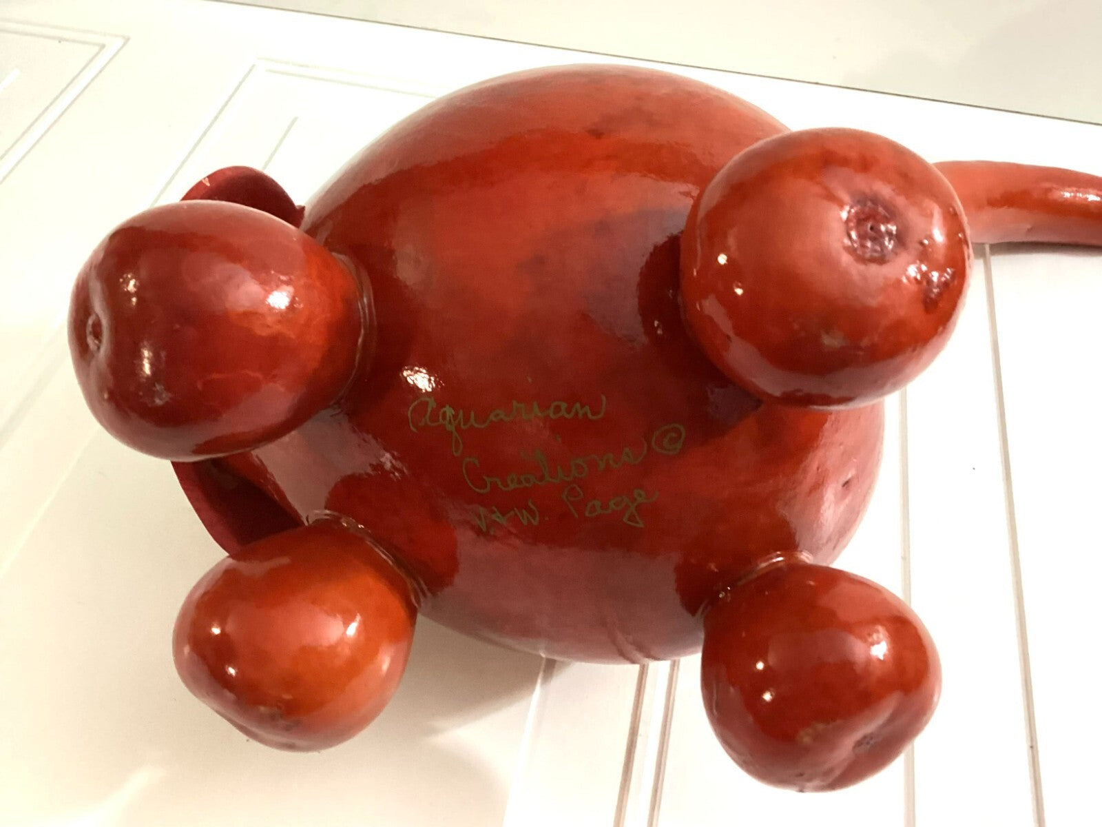 Aquarian Creations Long Tail Red Cat In Sun Glasses Tabletop Display Figure