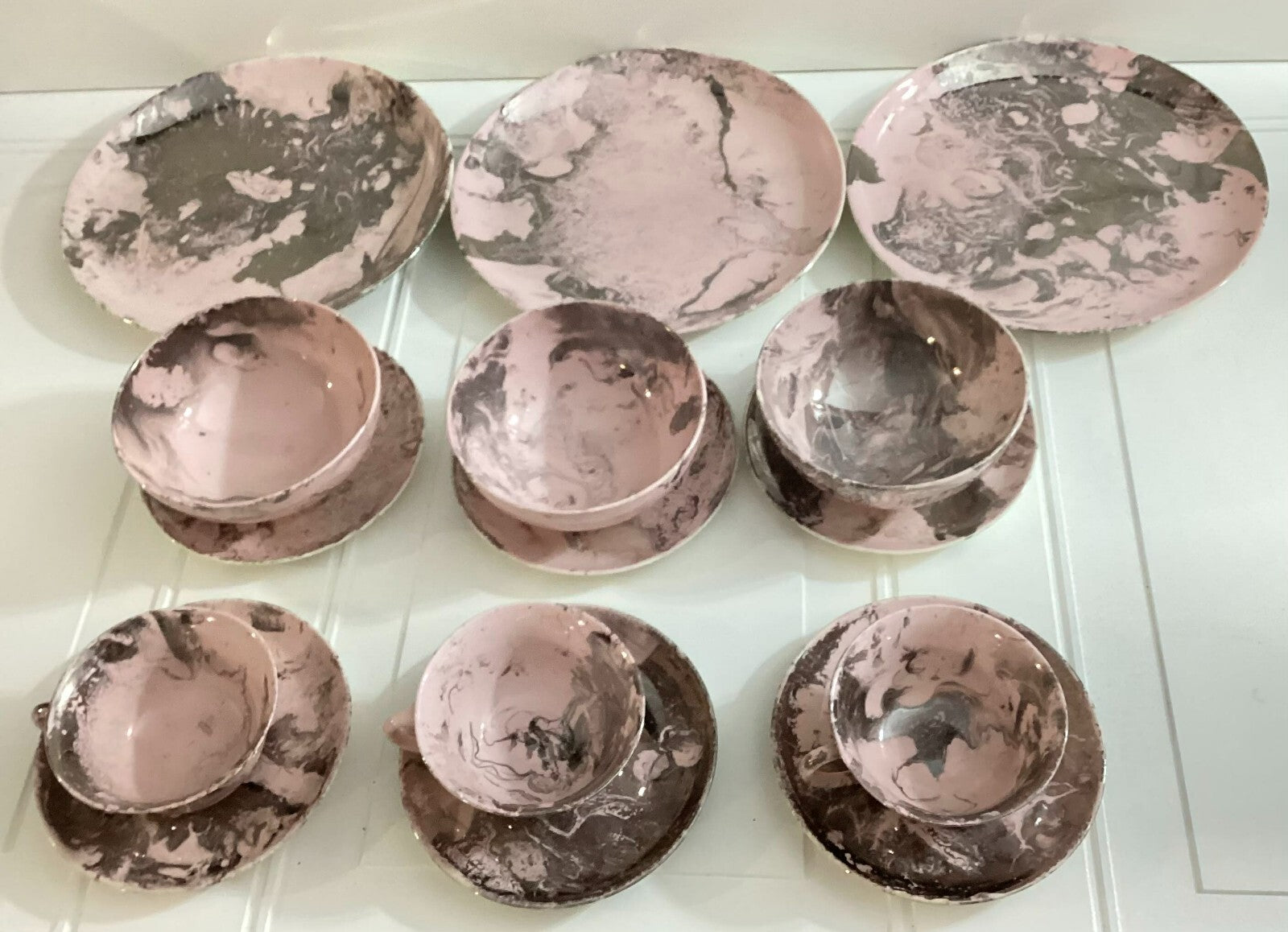 15 Pieces Set Of Sasha Brastoff Chinaware Dinner Set