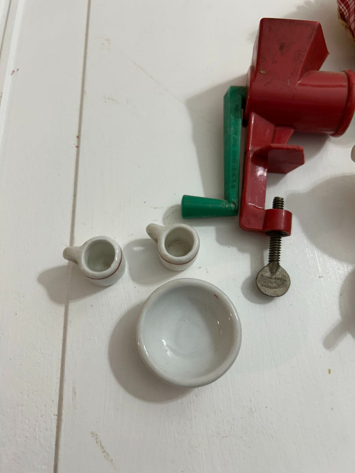 Vintage Campbell Collectibles (Cans, Soup Spoons & Bowl, Grinder, Tea Pot & Cup)