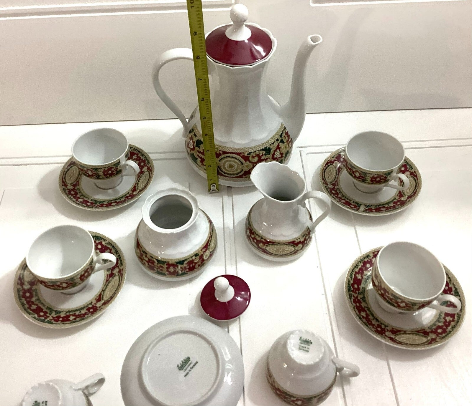 Vintage Edelstein Bavaria Tea Set With Lidded Sugar And Creamer