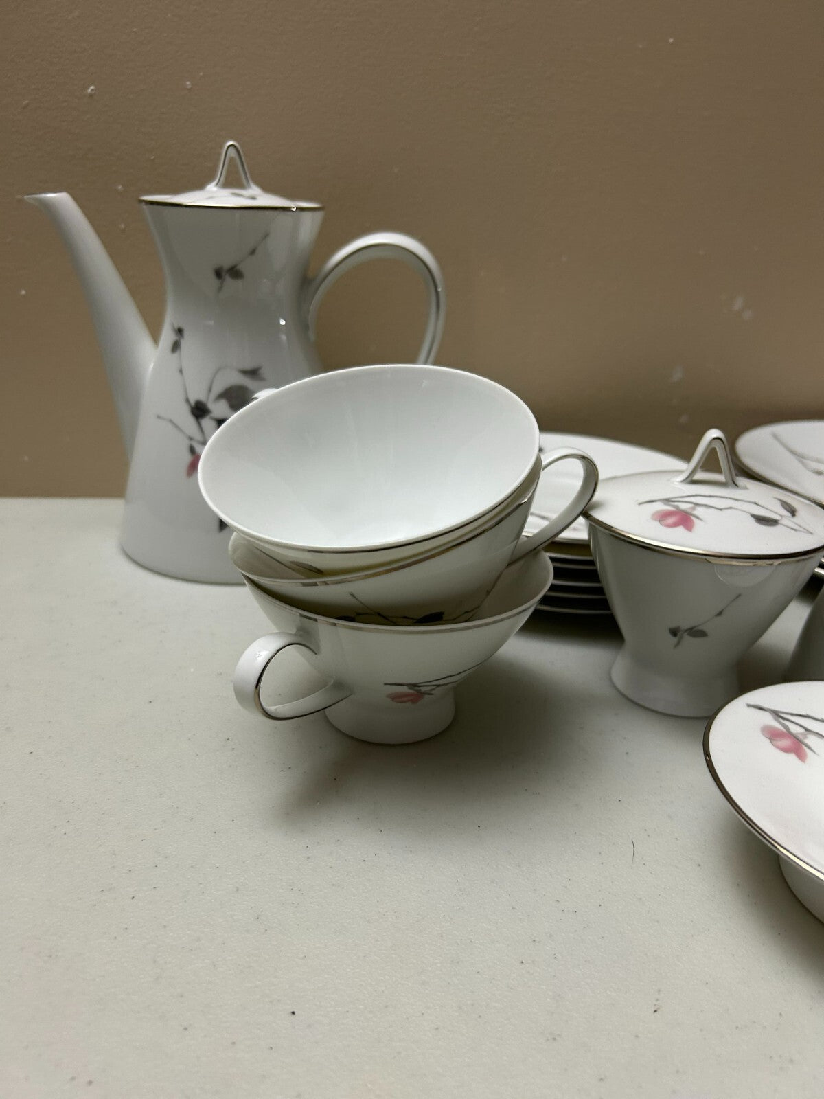 23 PCs Vintage Rosenthal Japanese Chery Blossom Complete Tea Set
