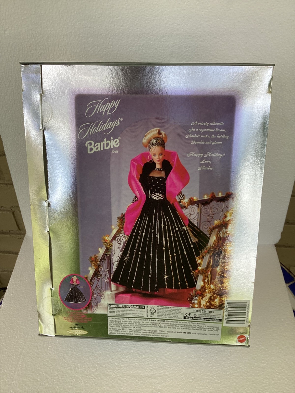 Mattel 20200 Barbie Doll Happy Holidays Christmas Special Edition With Box