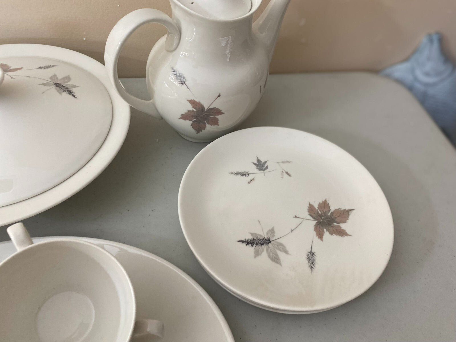 Dinner Set Royal Daulton Tumbling Leaves Fine China