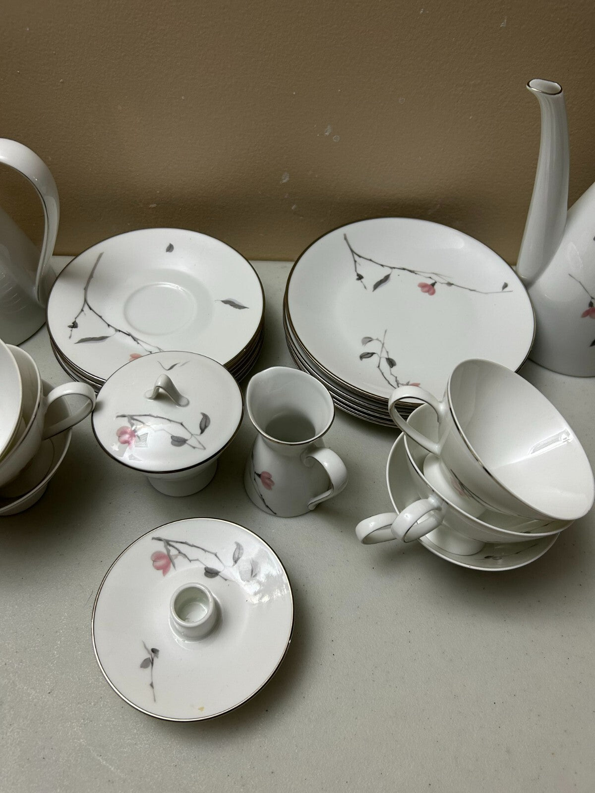 23 PCs Vintage Rosenthal Japanese Chery Blossom Complete Tea Set