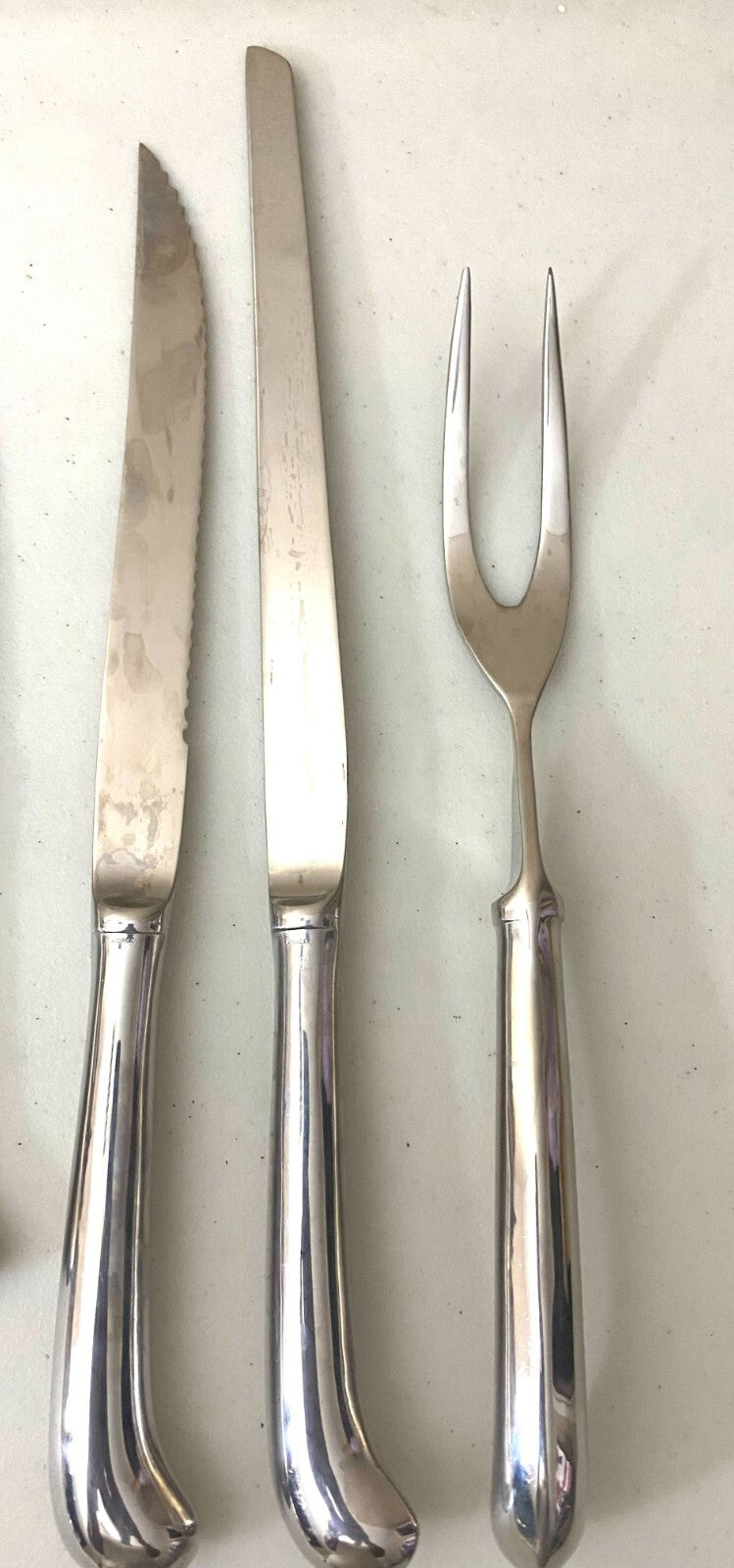 Set Of 9 Stainless Steel Dinner Knives And Serving Set