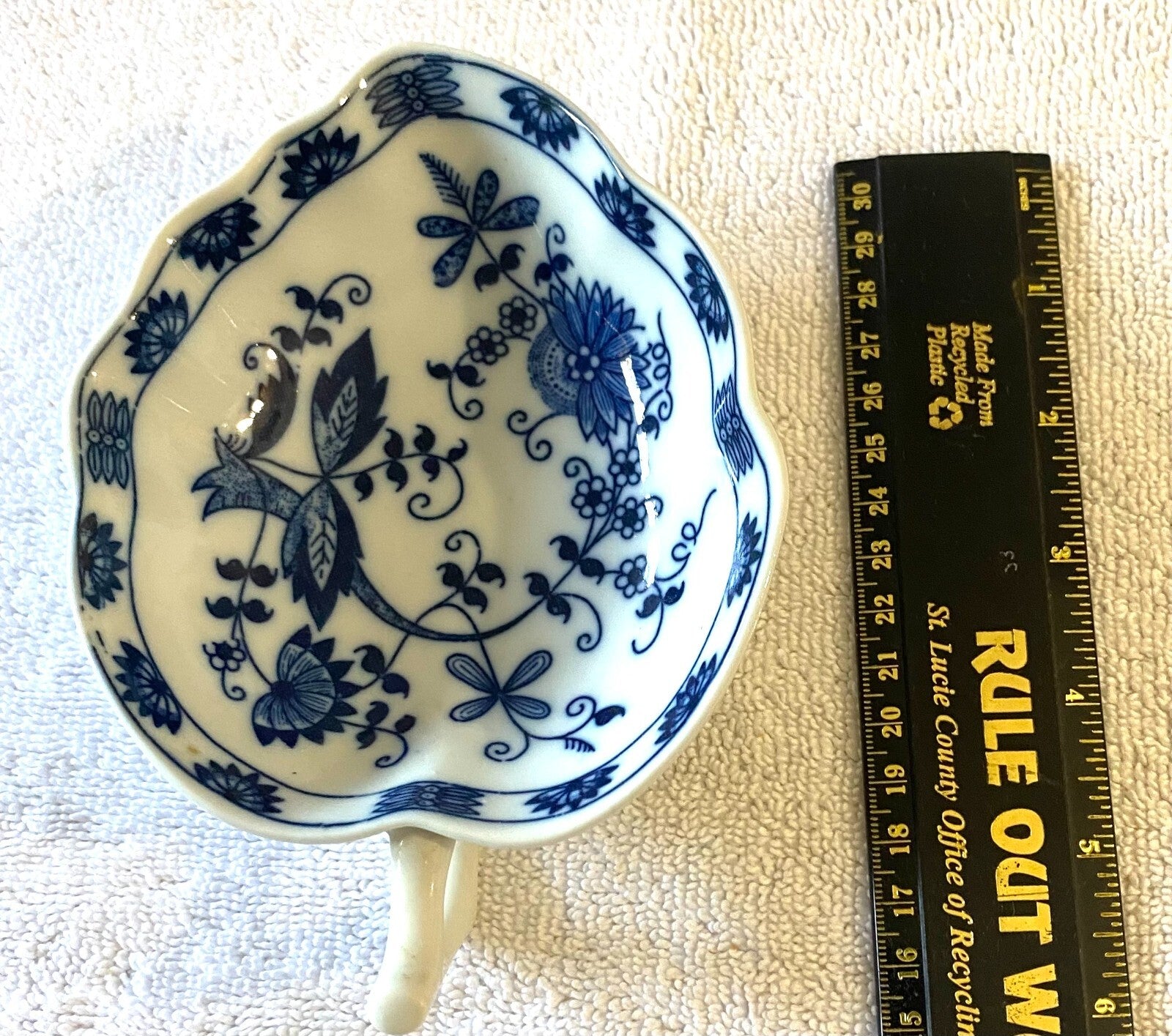Blue And White Danube Floral Pattern Small Dish Bowl