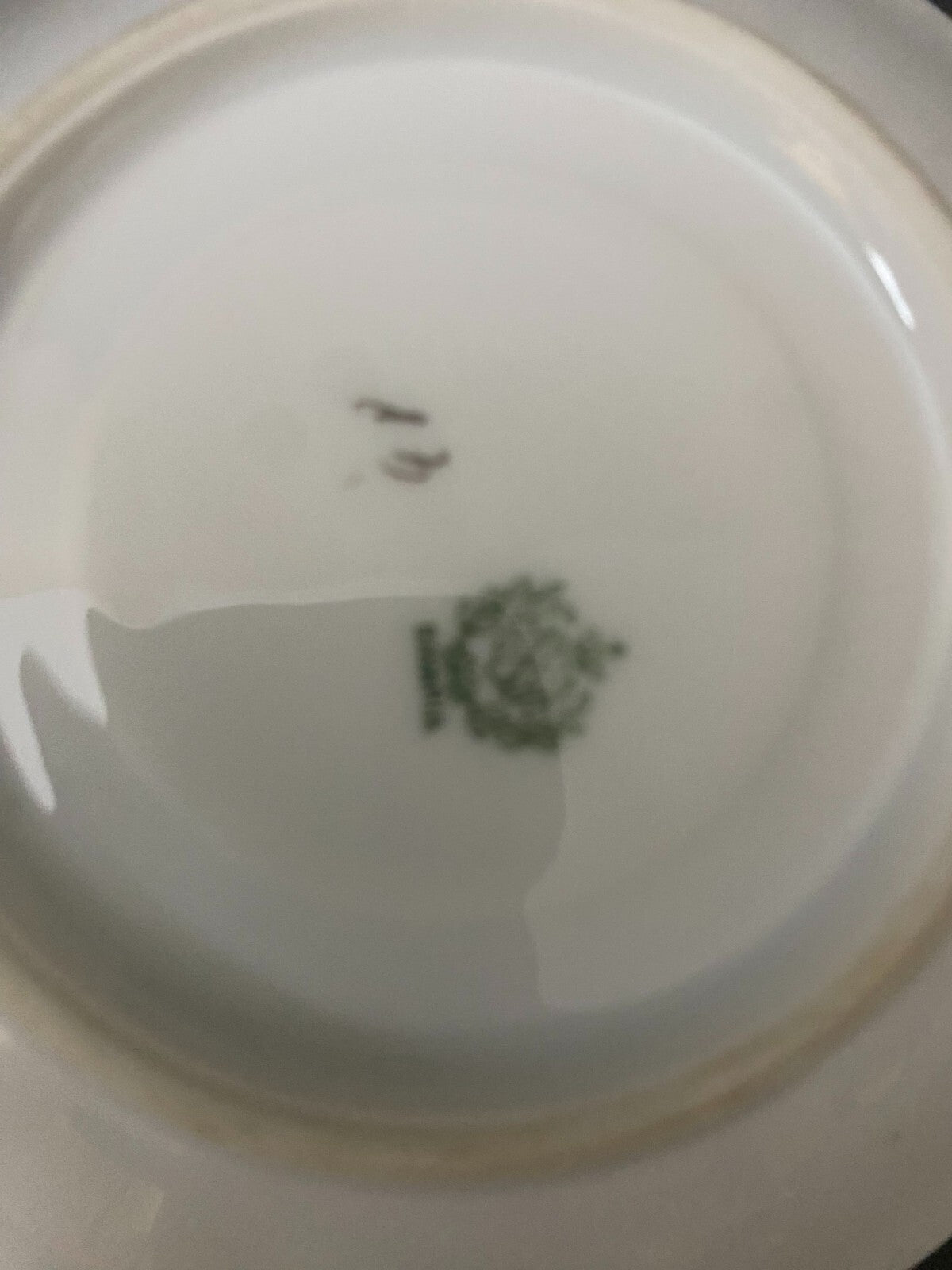 Bavaria White With Floral Design Set Of Plates, Coffee Cups And Saucers 19 Pcs