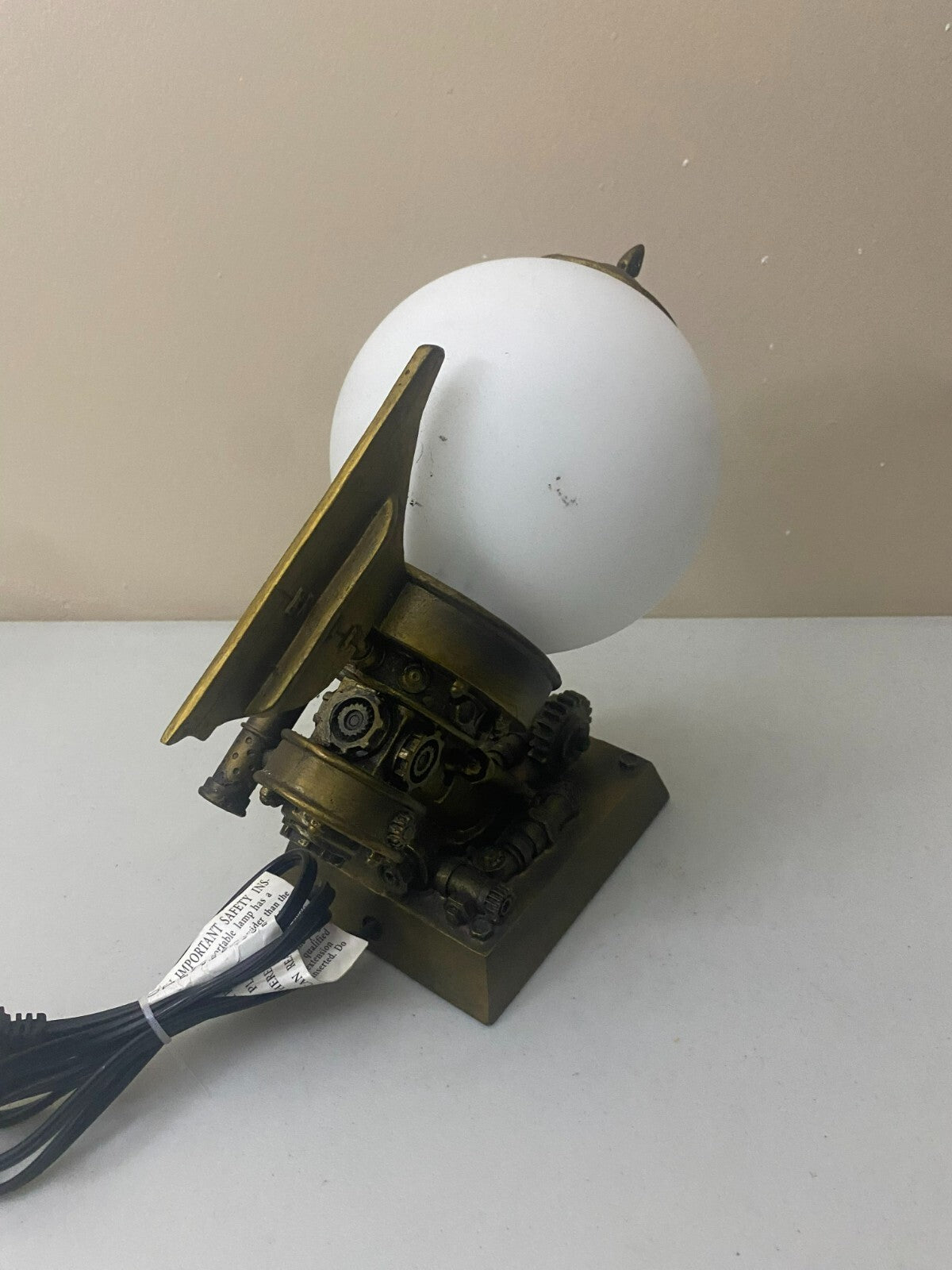 Steampunk Airship Illuminated Display Tabletop Lamp 11”