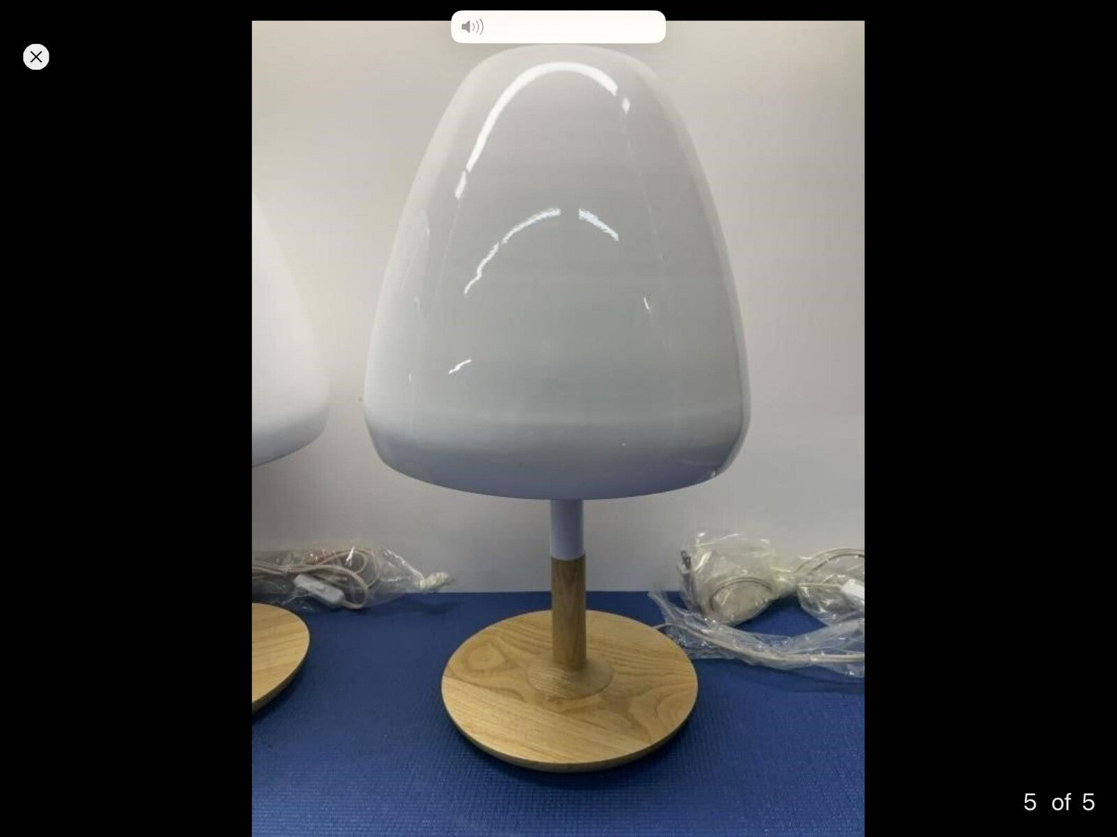 Lot Of 2 White Modern Alma Table Lamp The Aspen