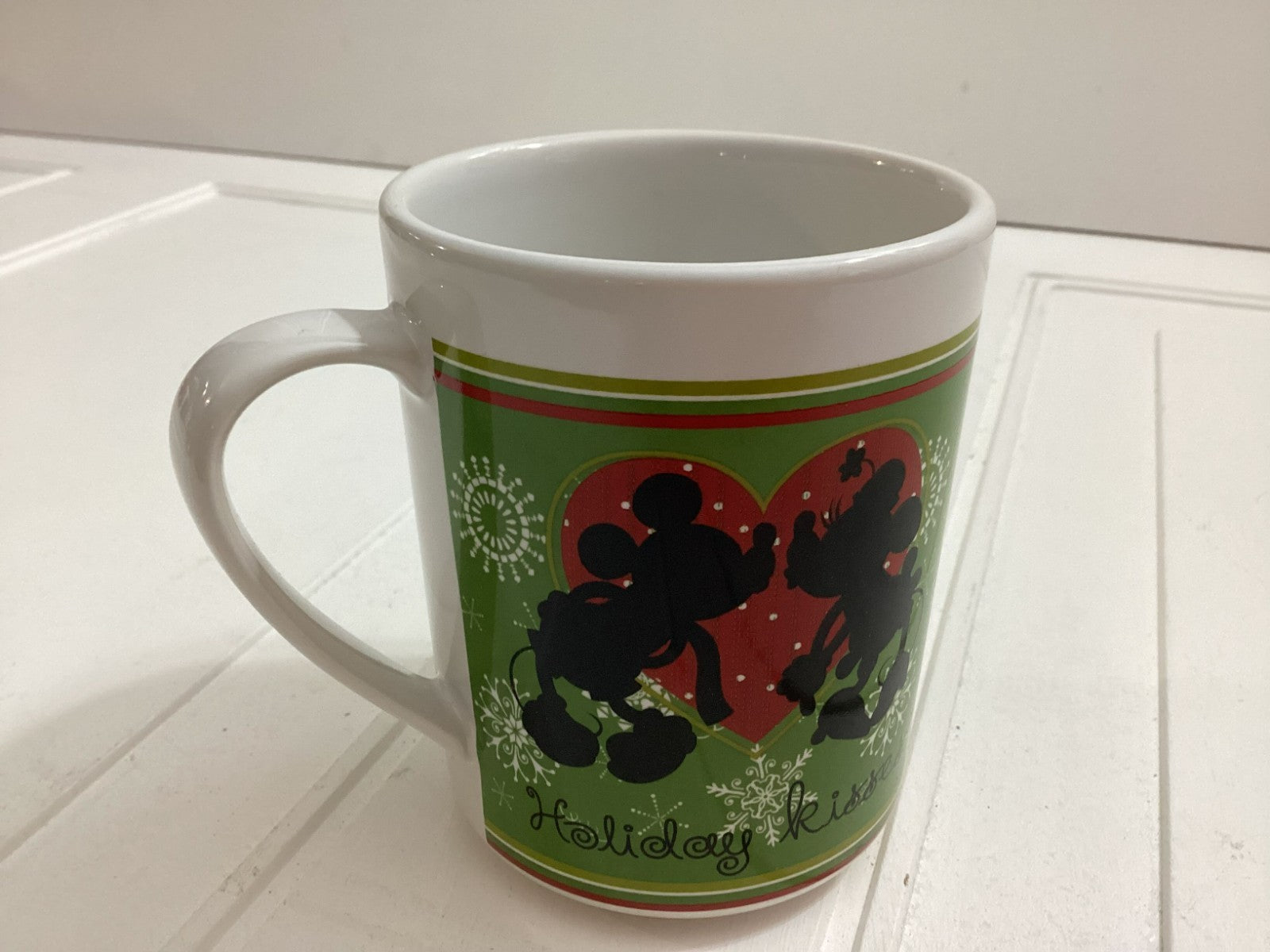 Zak! Disney Mickey And Minnie Mouse Christmas Holiday Kisses Coffee Mug