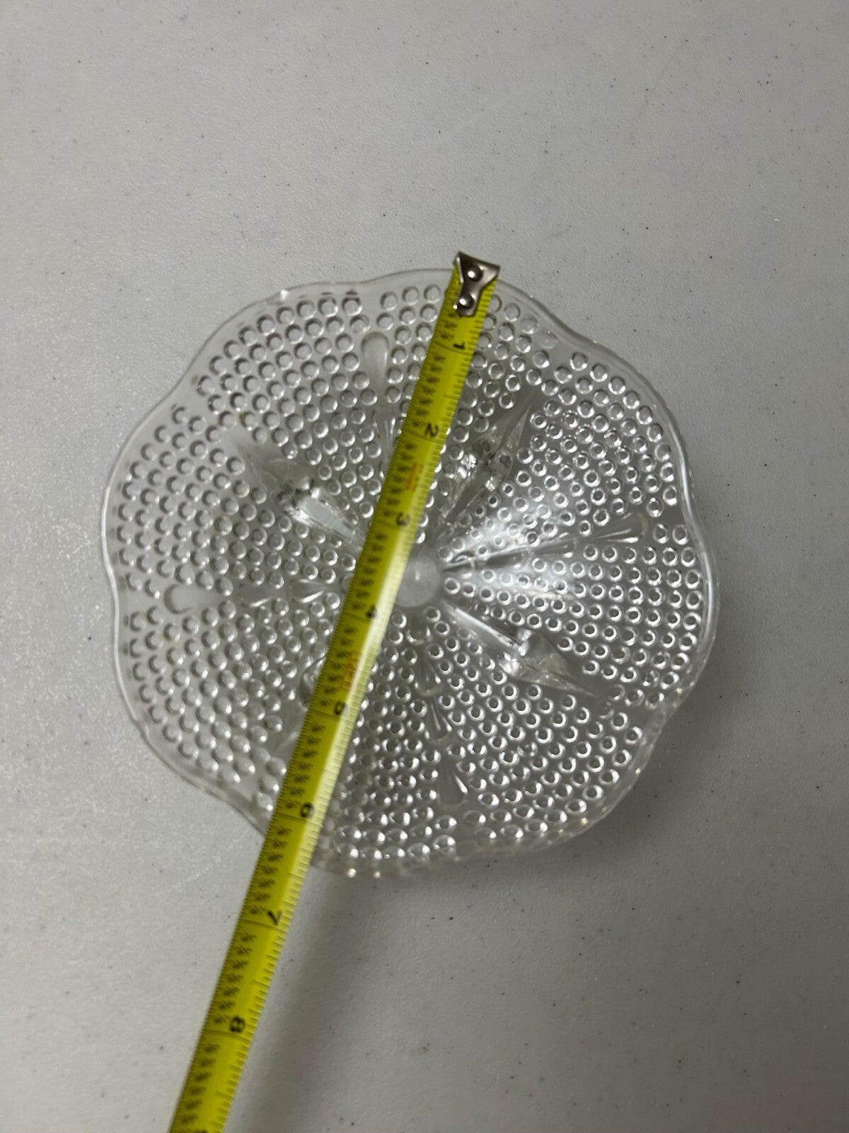 Vintage Footed Hobnail Hazel Atlas Teardrop Clear Glass Candy/jewelry Dish Bowl