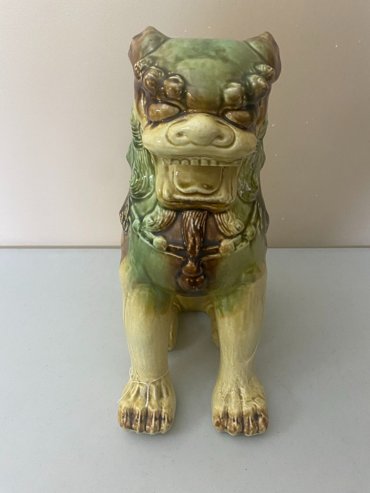 Vintage Ceramic Tall Foo Dog Figurine