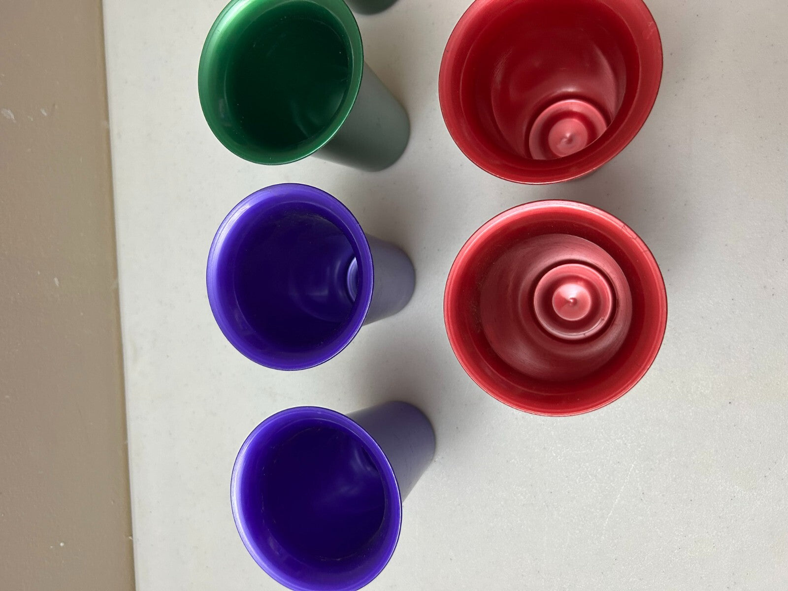 Set Of 10 Anodized Aluminum Stackable Tumblers