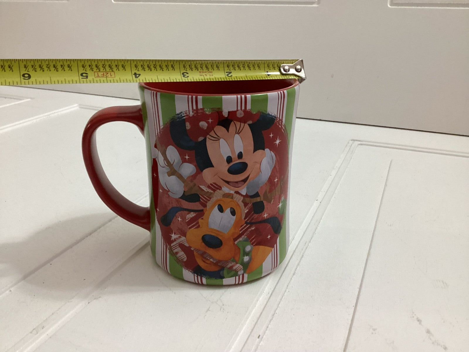 Disney Multicolor Christmas Theme Mickey, Minnie And Pluto Mug