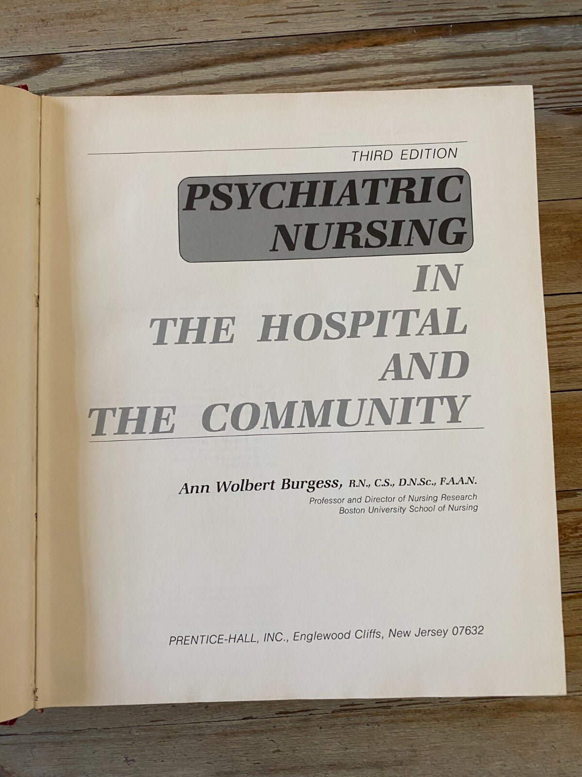 Psychiatric Nursing In The Hospital And the Community 3rd Edition By Ann Burges