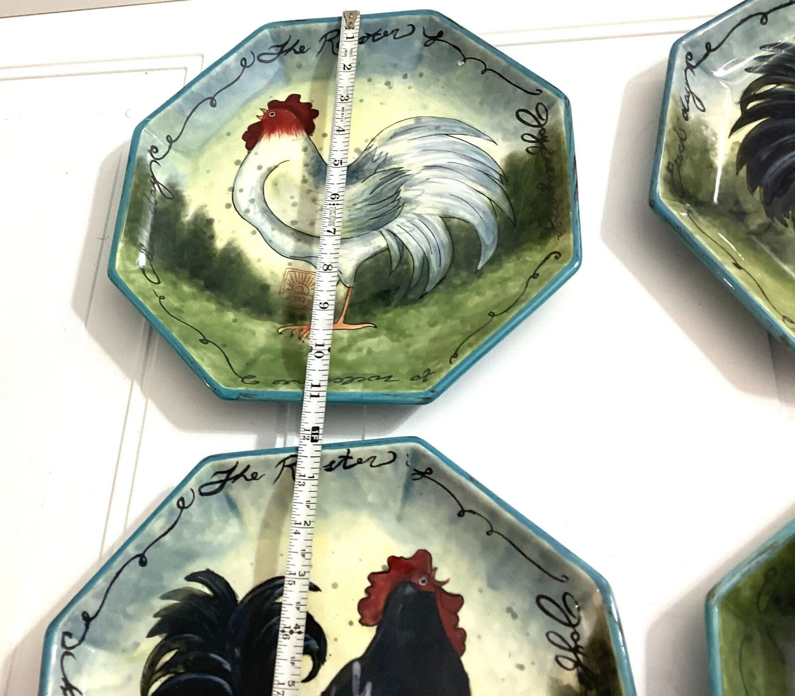 Lot Of 4 Susan Winget Certified International Decorative Rooster Plate
