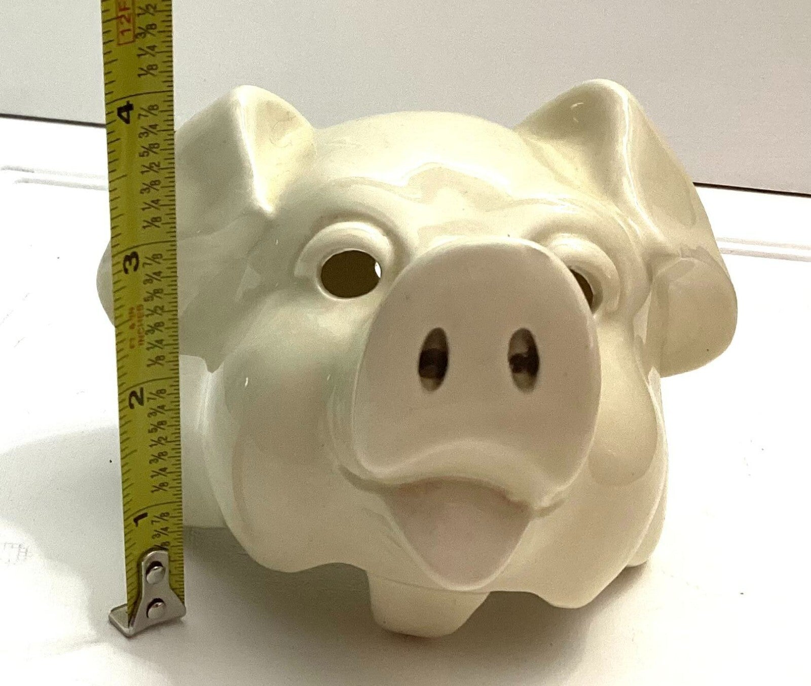 Vintage Ceramic Wall Hanging Pig Towel/Apron Hooks