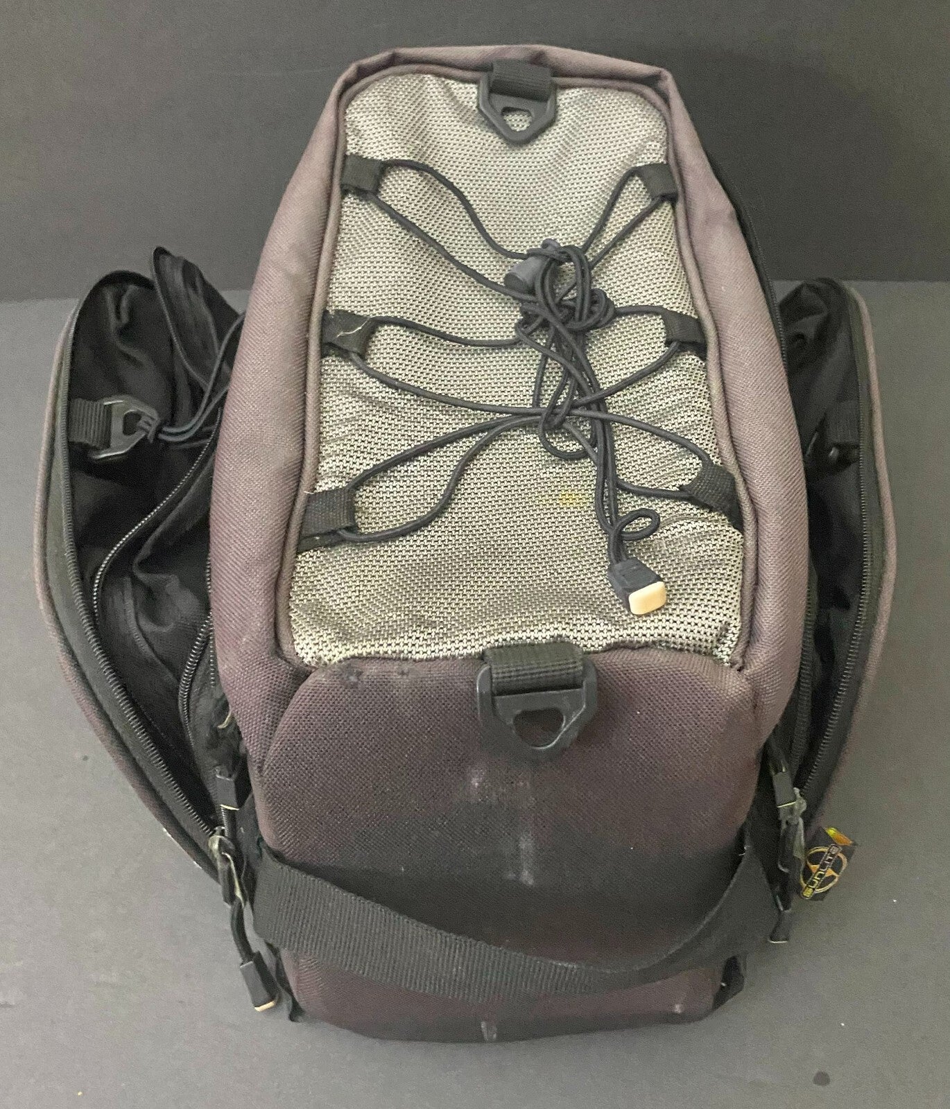 Sunlite Purple Black Zip Closure Camera Bag With Multiple Compartments
