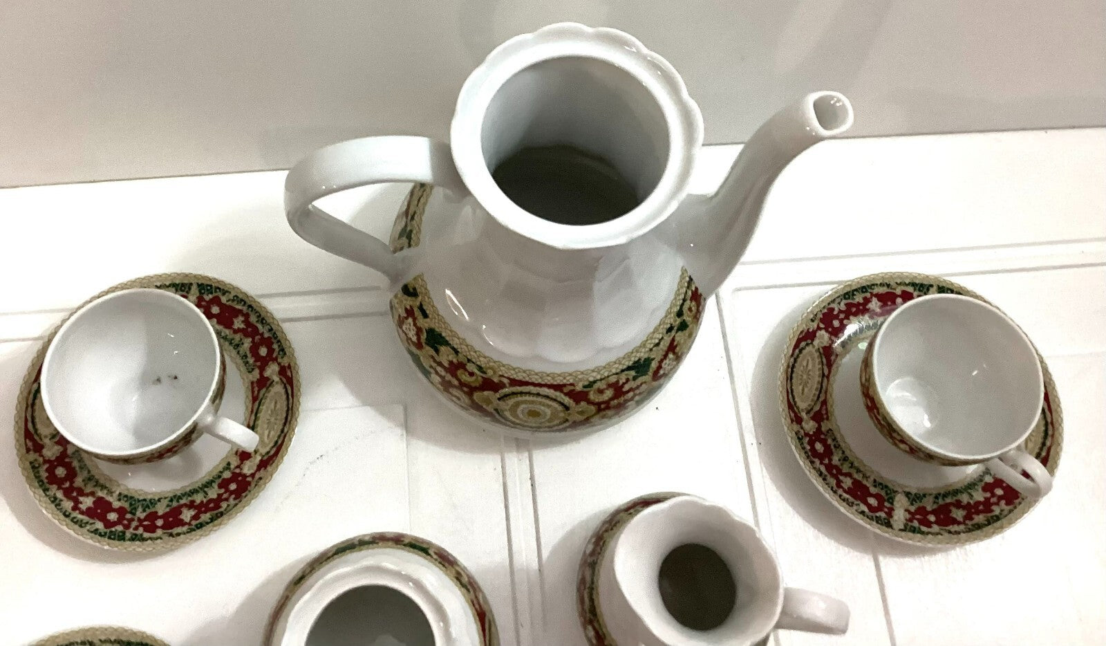 Vintage Edelstein Bavaria Tea Set With Lidded Sugar And Creamer