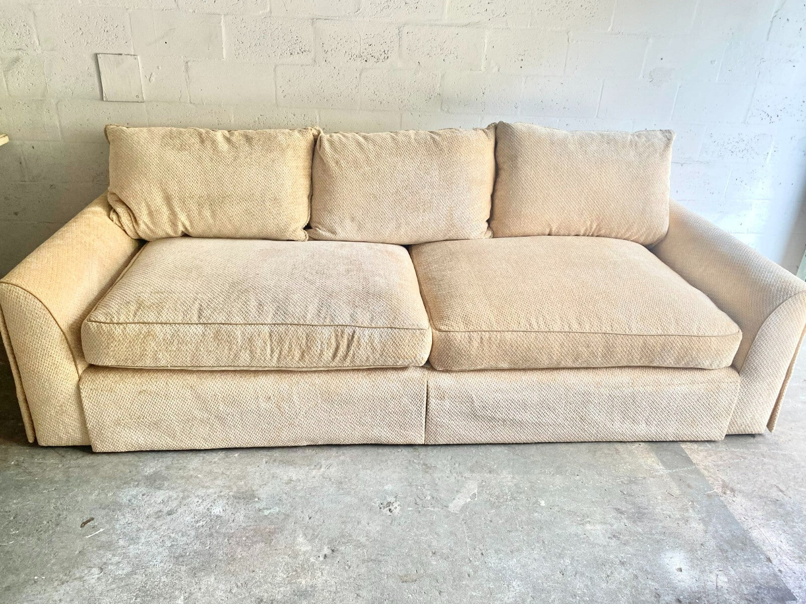 Marge Carson Extra Large Beige Sofa