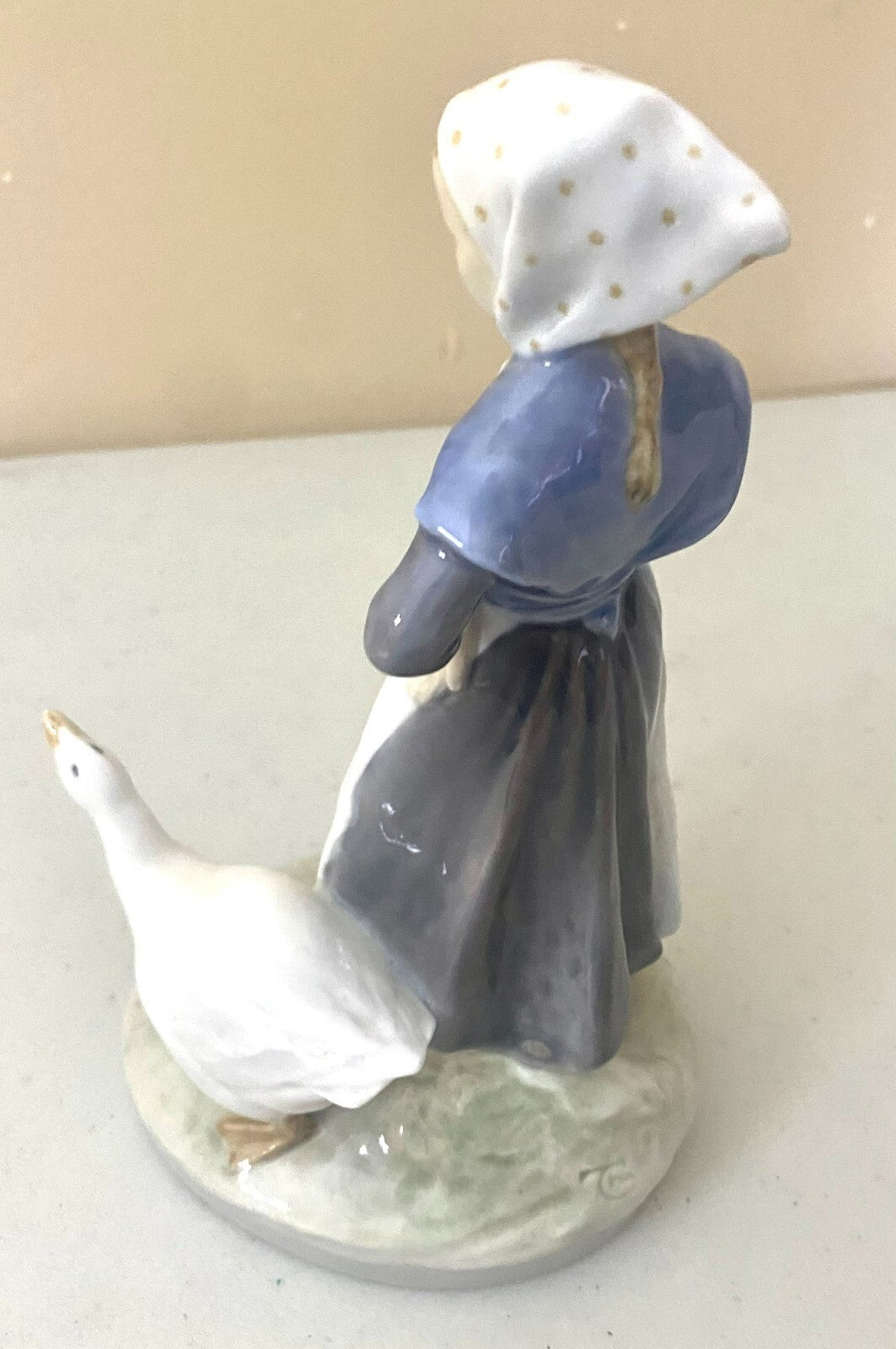 Vintage Royal Copenhagen Girl With Geese Display Figurine