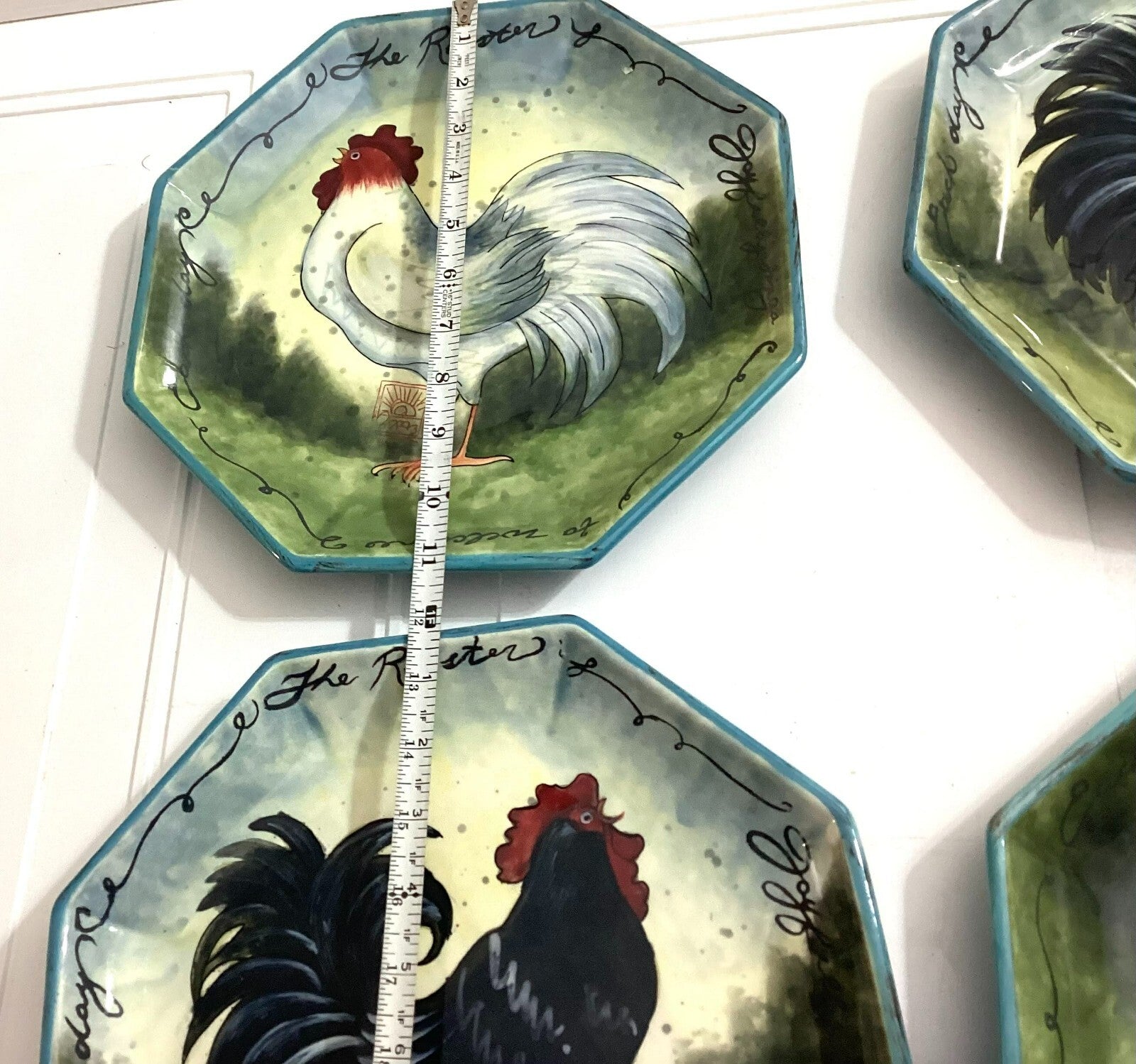 Lot Of 4 Susan Winget Certified International Decorative Rooster Plate