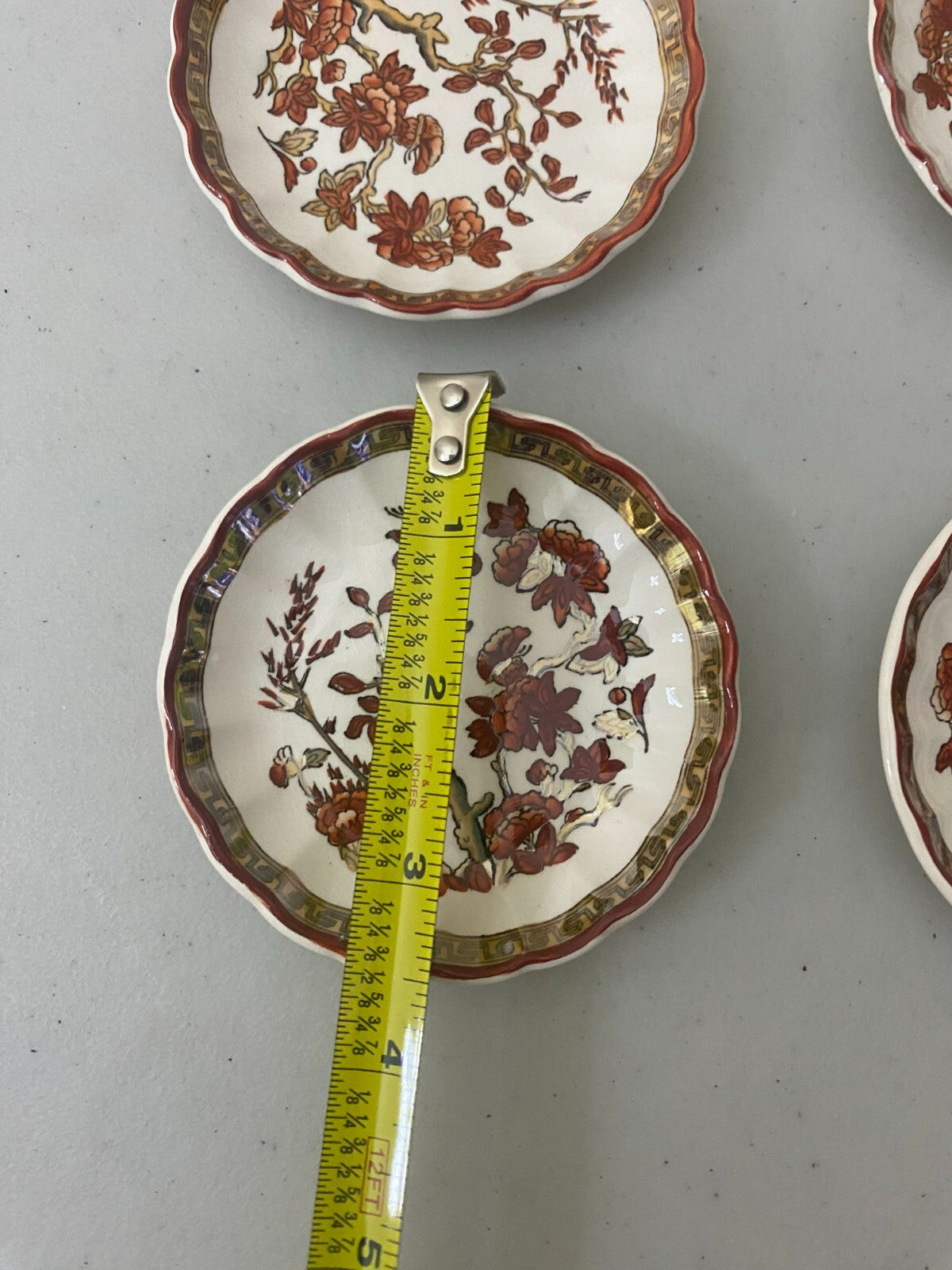 Lot Of 4 Spode Butter Pat/Salt Dishes 3.5 x 0.5