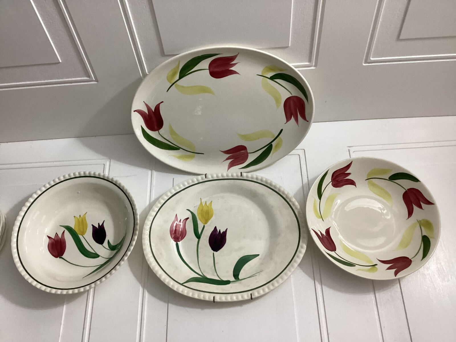 Lot Of 2 sets Floral Rio By Stetson China Co And Blue Ridge Plates And Bowls