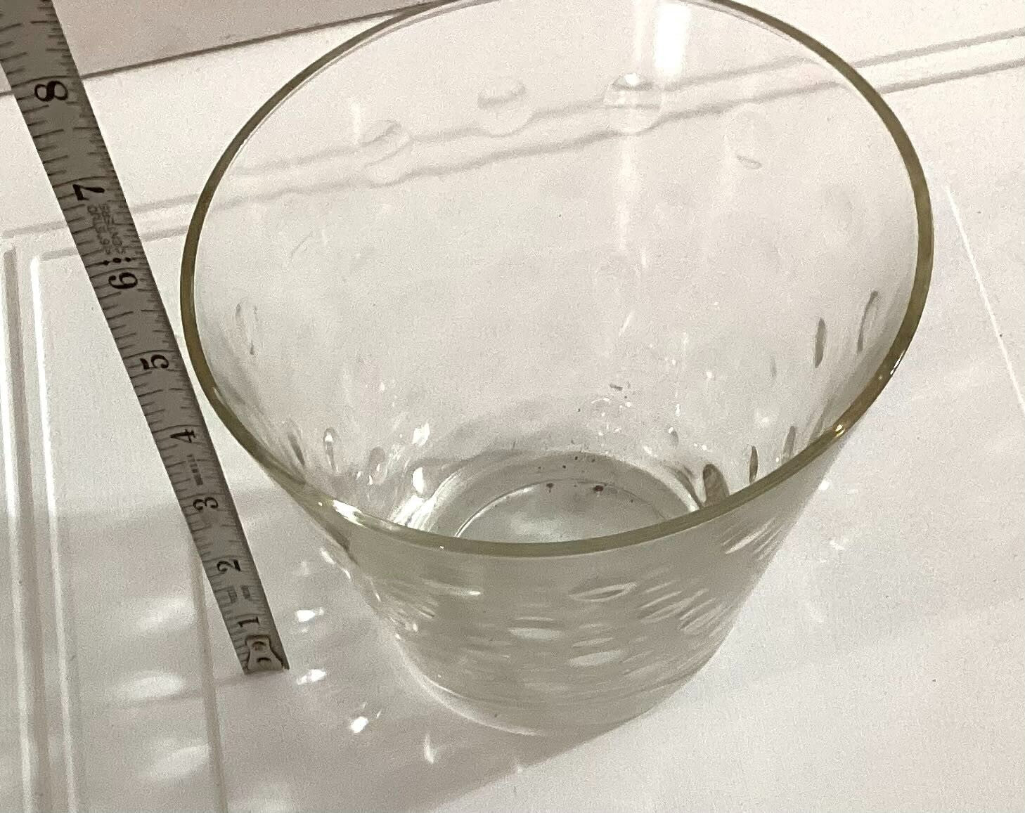 Vintage Hazel Atlas Capri Dot Ice Bucket