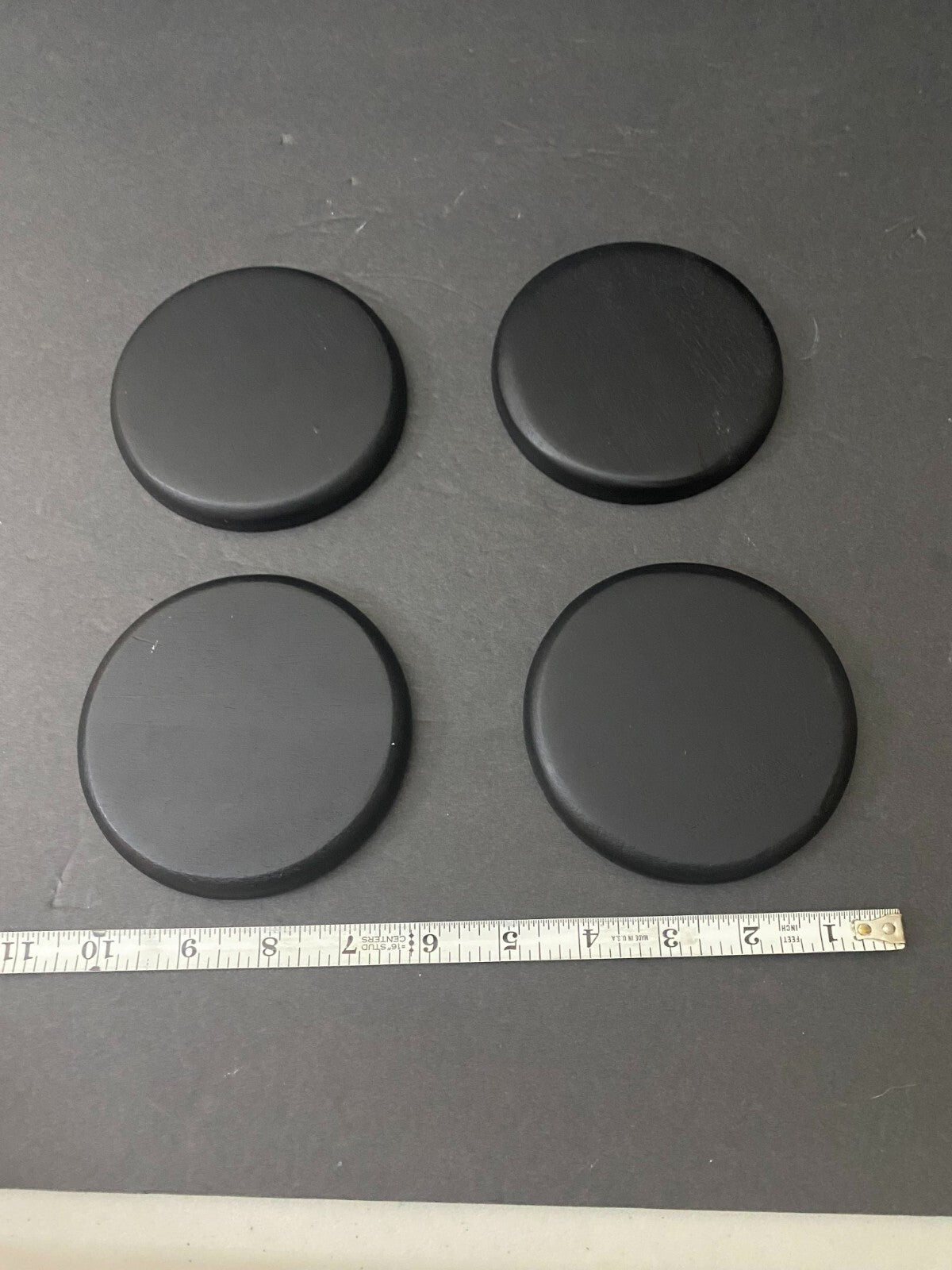 4 Pieces Of Vintage Round Shaped 4 Inches Coasters