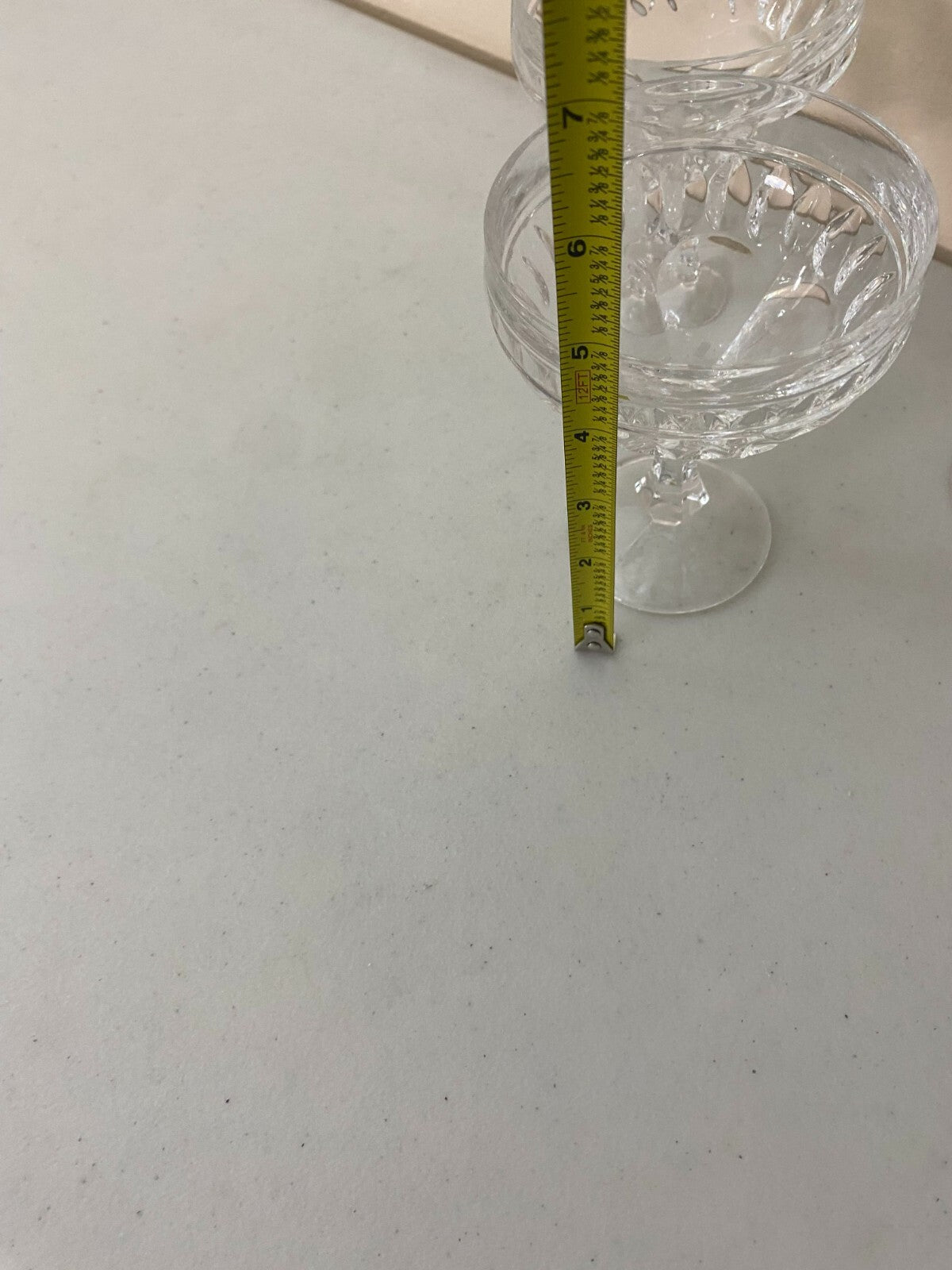 Lot Of 4 Zwiesel Footed Round 5 Inch Cut Glass