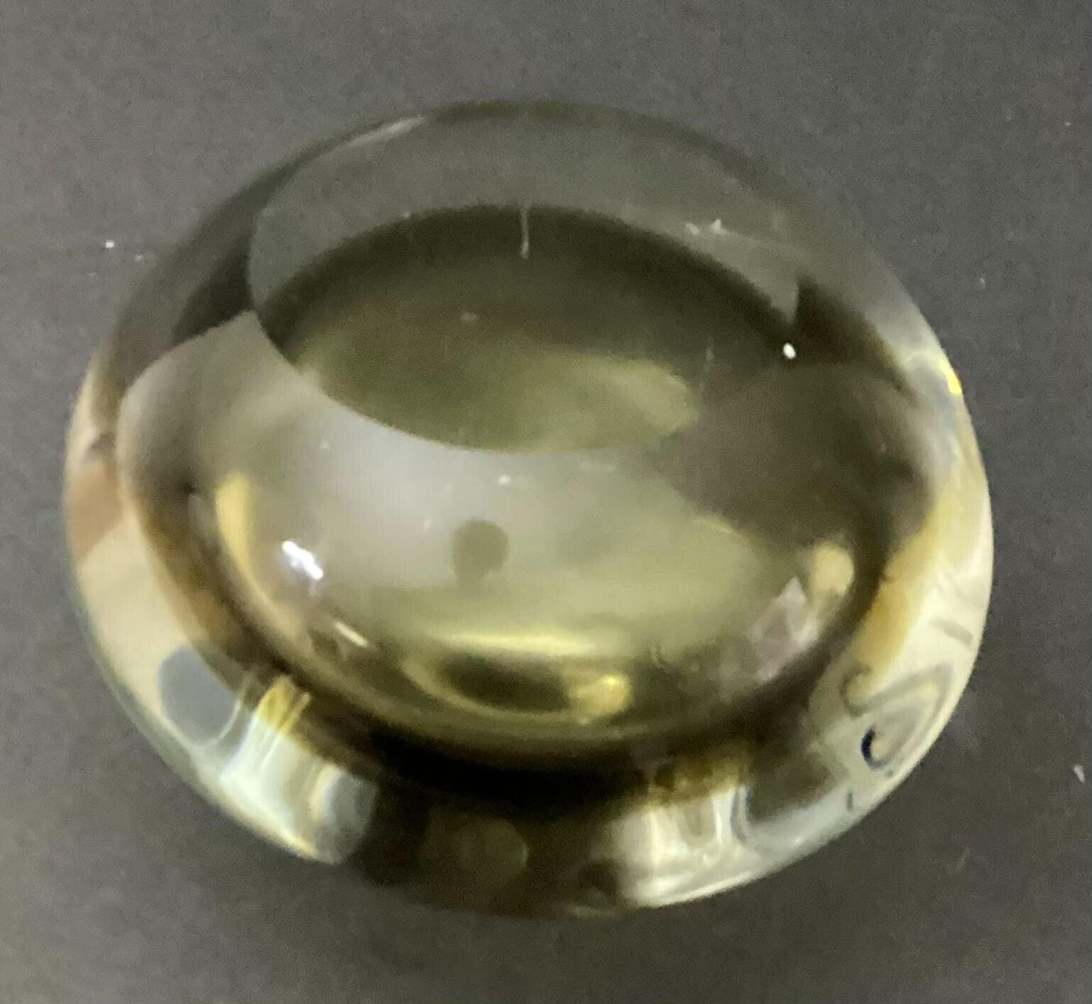 JL 3 X 5 Inches Round Shape Small Crystal Paperweight Style Bottle
