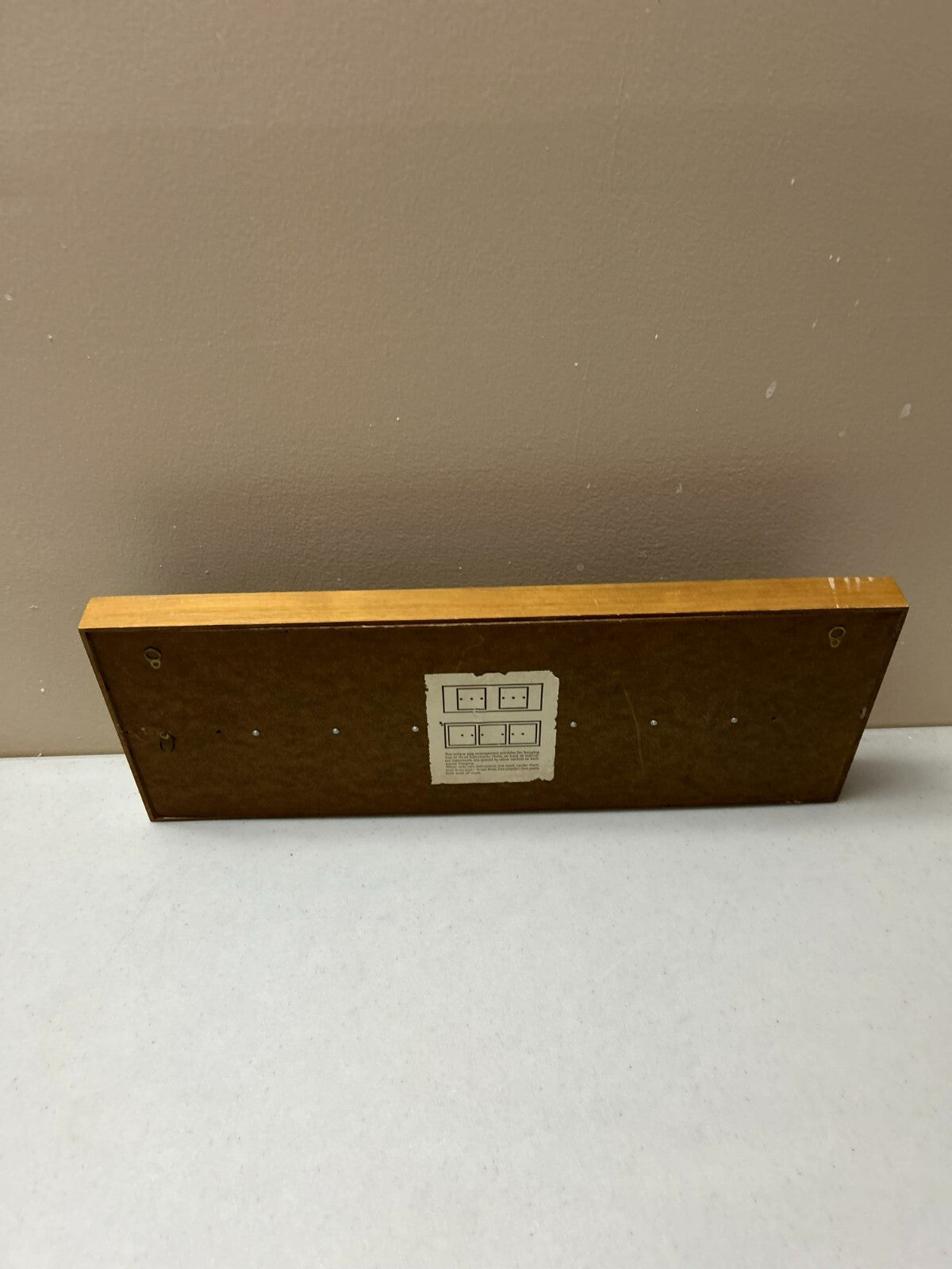 Vintage 3 In 1 In Wooden Brown Case Barometer, Thermometer And Hygrometer