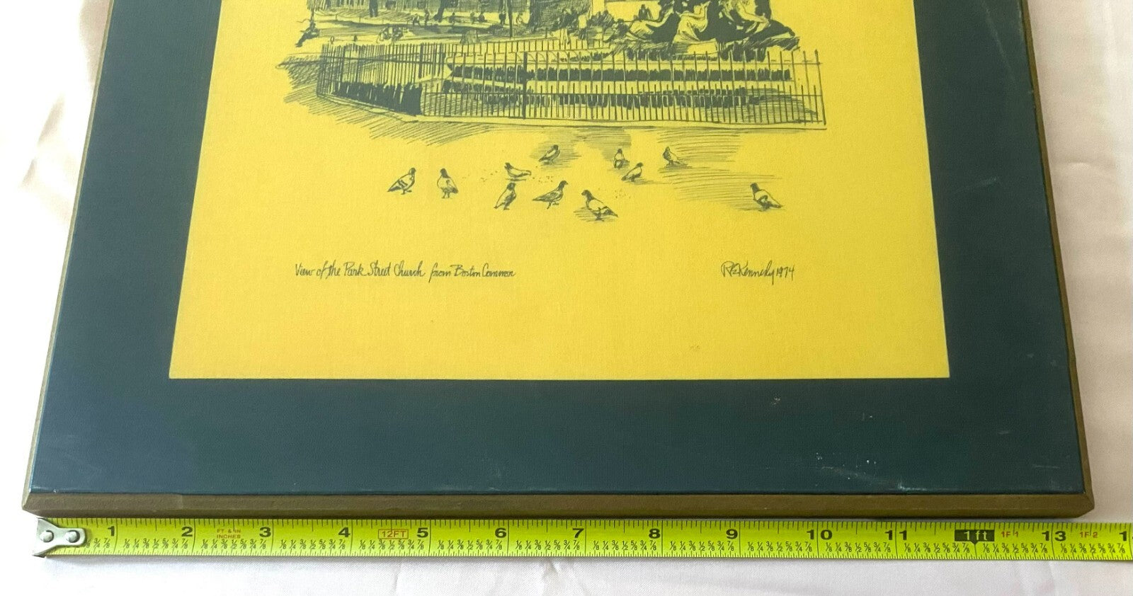 Lot of 4 Laminated Arts Old Boston Series by Robert E. Kennedy