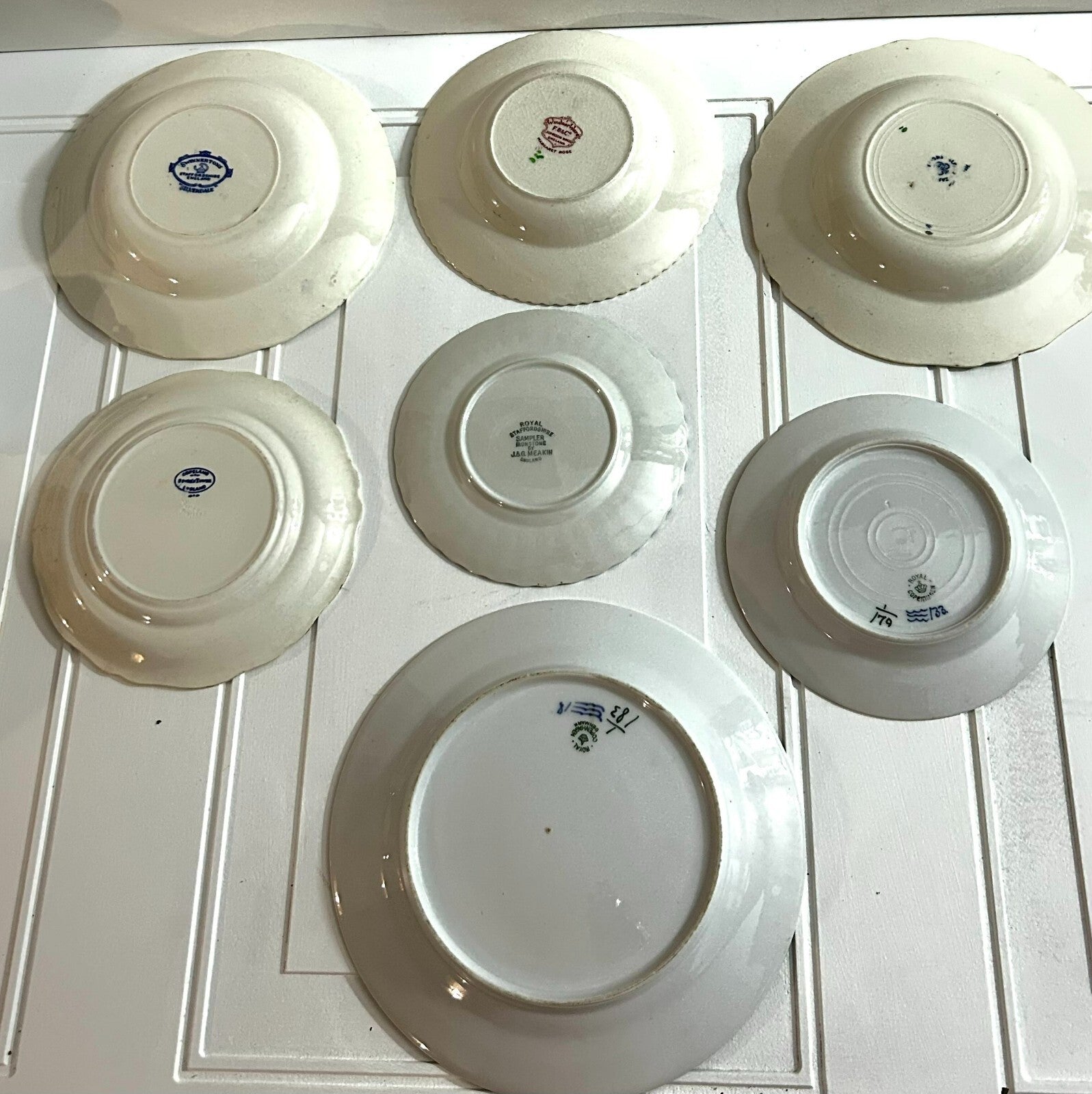 Lot Of 7 Various Assorted Fine China Porcelain Plates