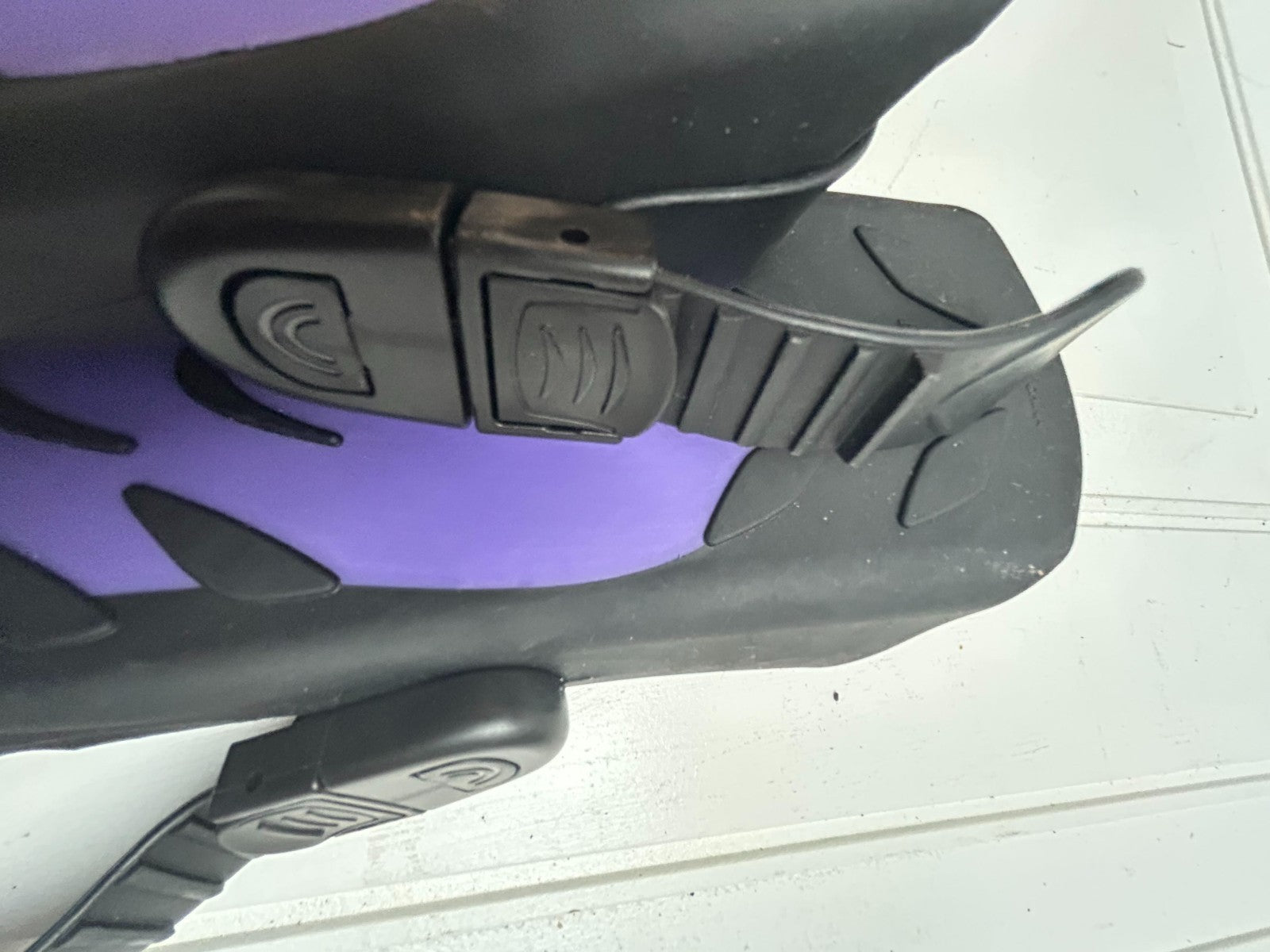 CAPAS Snorkel Fins/Swim Fins Adjustable Size ML/XL (9-13) Purple/Black